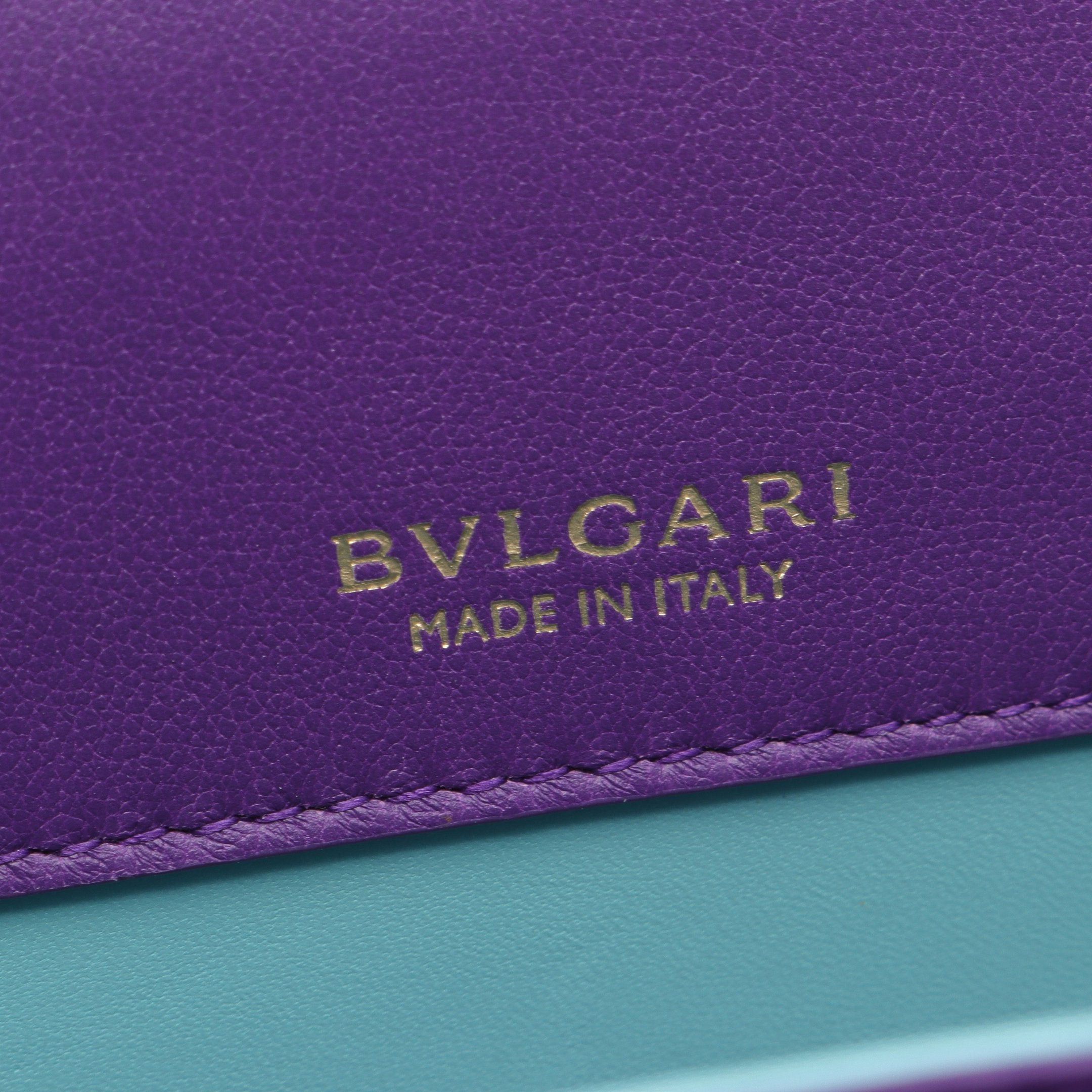 Bvlgari Bvlgari Serpenti Forever Chain Handbag Leather Purple Size ONE SIZE - 4 Thumbnail