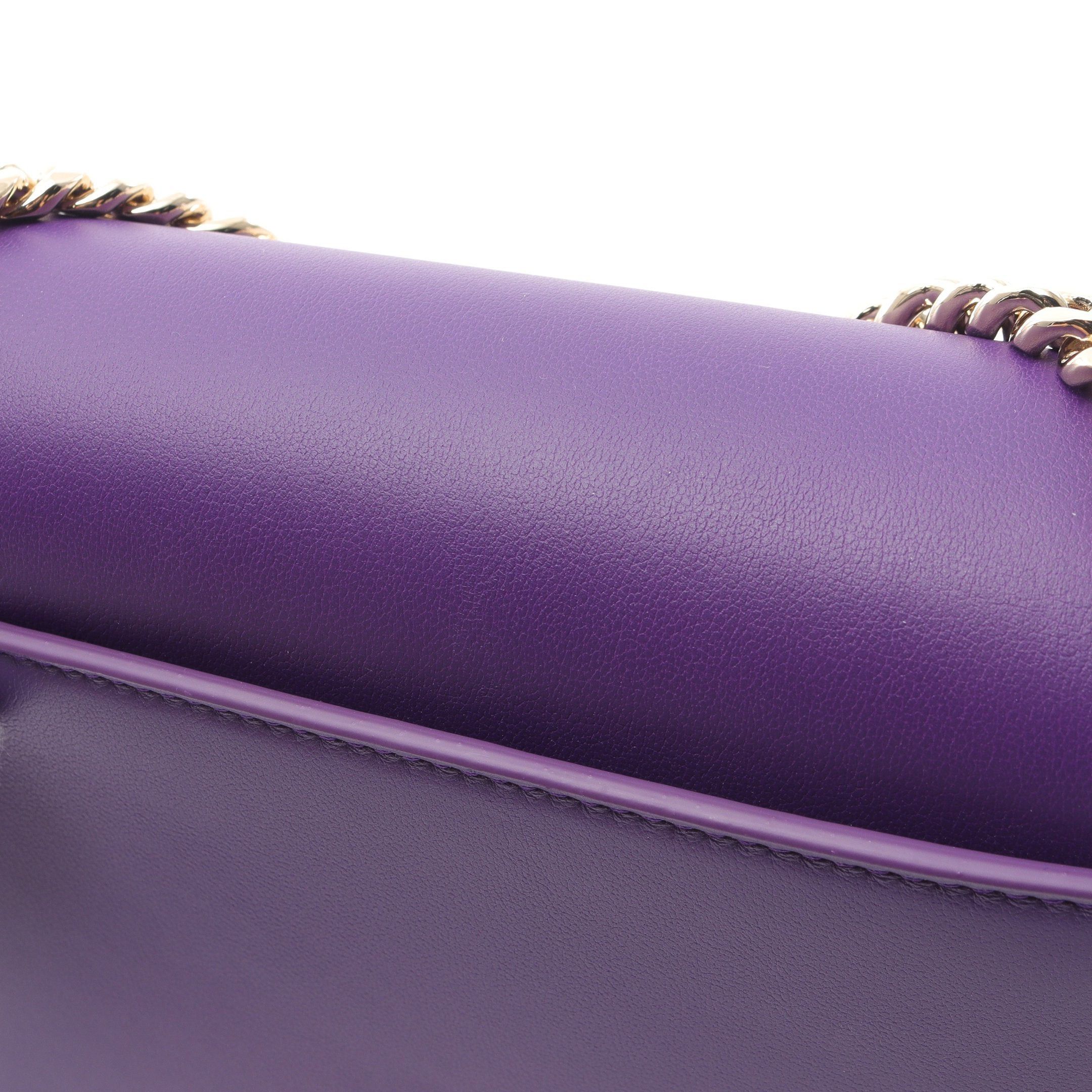 Bvlgari Bvlgari Serpenti Forever Chain Handbag Leather Purple Size ONE SIZE - 5 Thumbnail