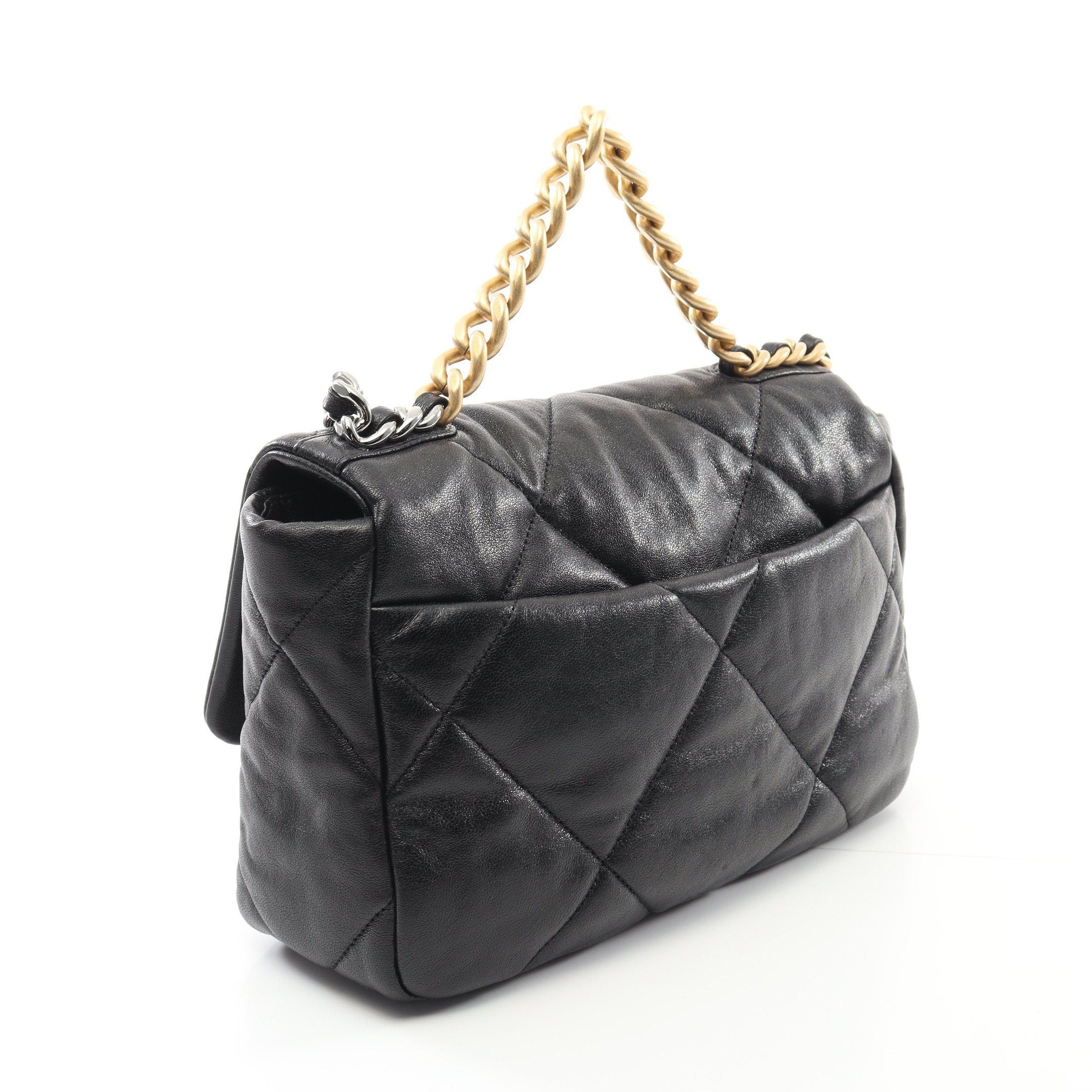 Chanel Chanel 19 Dizeneuf Matelasse Chain Shoulder Bag Leather Black Combination Metal Fittings Size ONE SIZE - 2 Thumbnail
