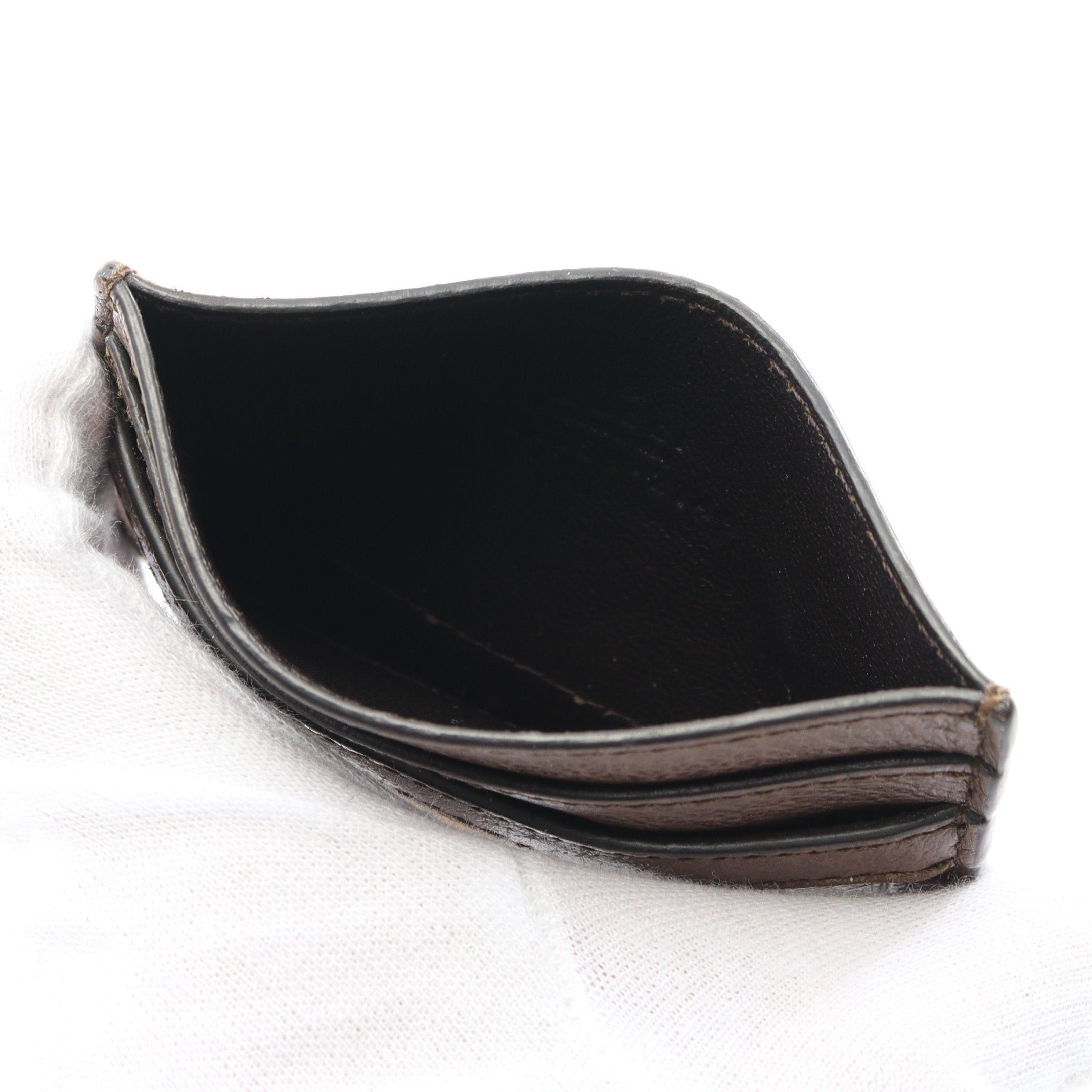 Gucci Gucci Ophidia Gg Supreme Card Case Leather Beige Dark Brown Multicolor Size ONE SIZE - 3 Thumbnail