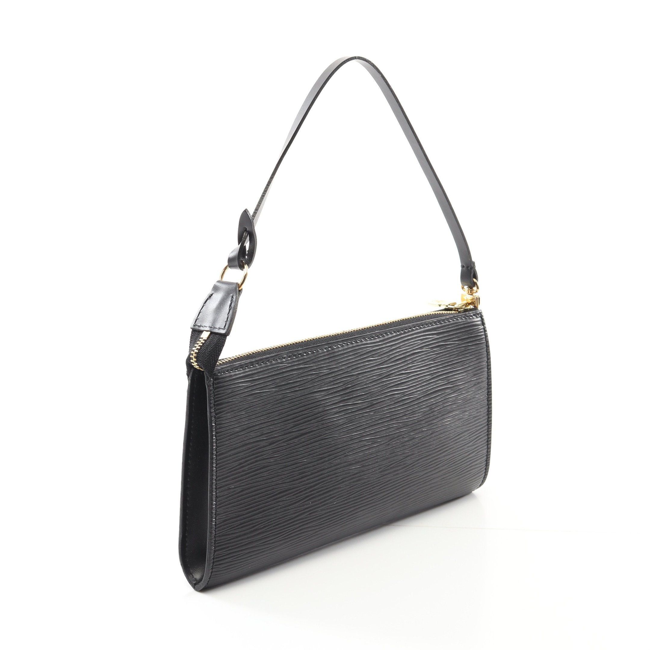 Louis Vuitton Louis Vuitton Pochette Accessoires Epi Noir Handbag Leather Black Size ONE SIZE - 2 Thumbnail
