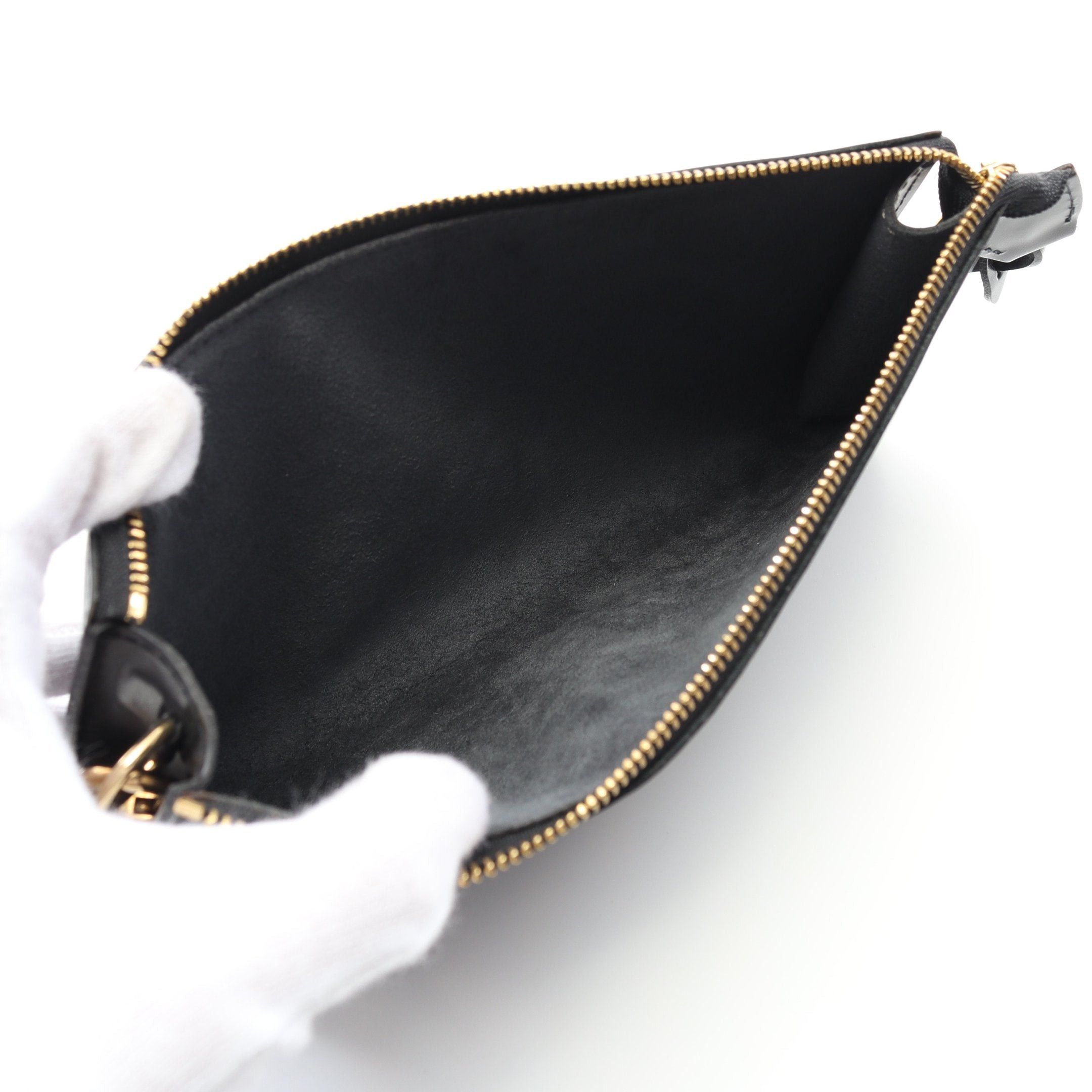 Louis Vuitton Louis Vuitton Pochette Accessoires Epi Noir Handbag Leather Black Size ONE SIZE - 3 Thumbnail