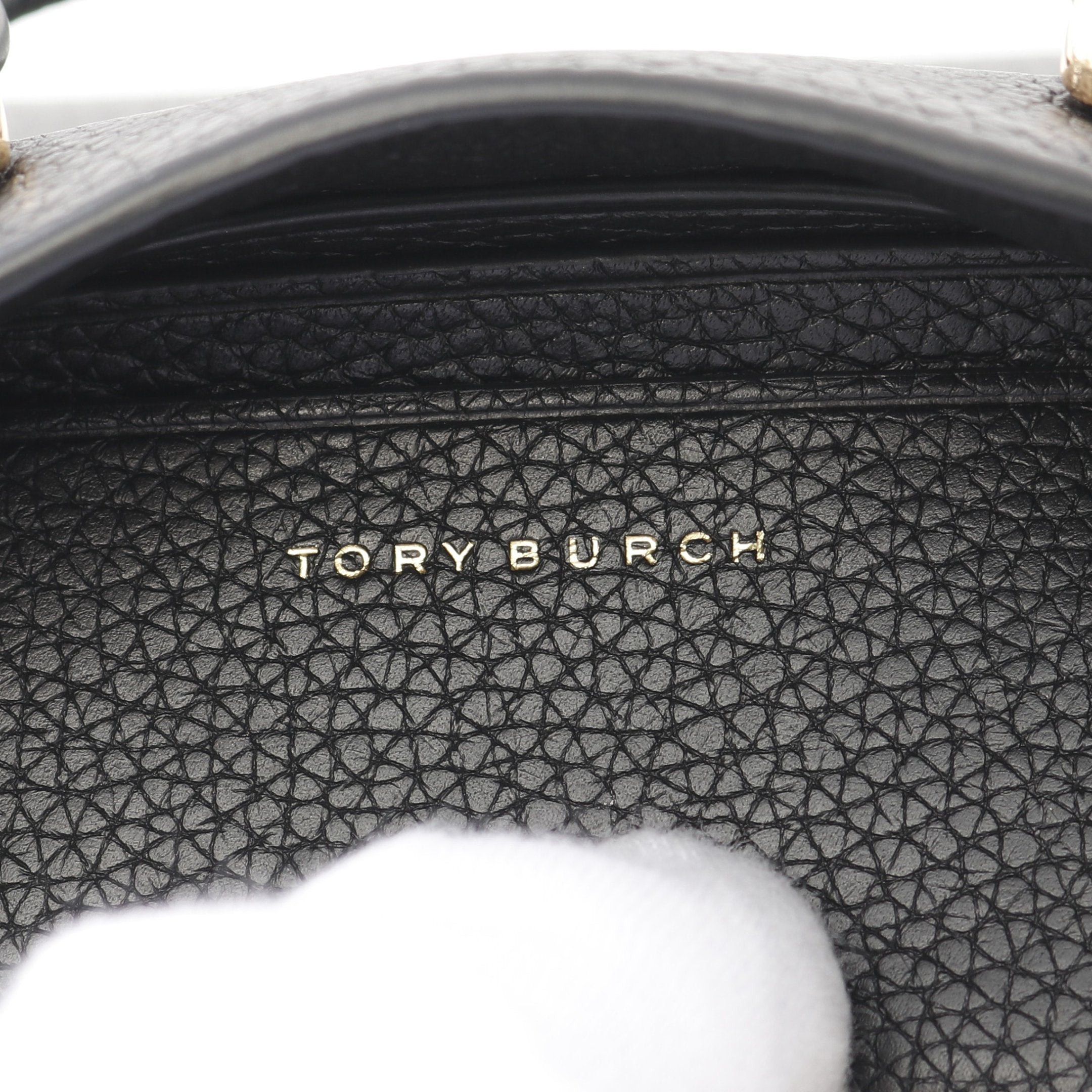 Tory Burch Tory Burch Blake Mini Shopper Break Handbag Tote Bag Leather Black Size ONE SIZE - 4 Thumbnail
