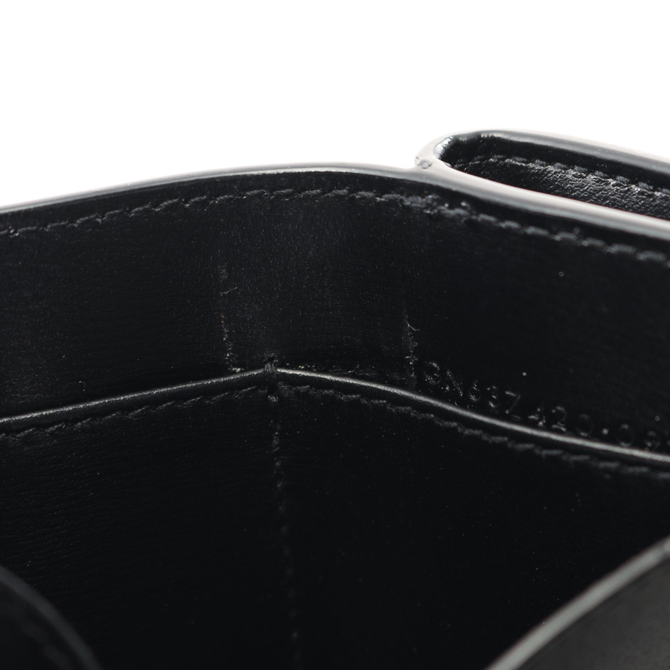 Yves Saint Laurent Yves Saint Laurent Monogram Trifold Wallet Compact Leather Black Size ONE SIZE - 6 Thumbnail