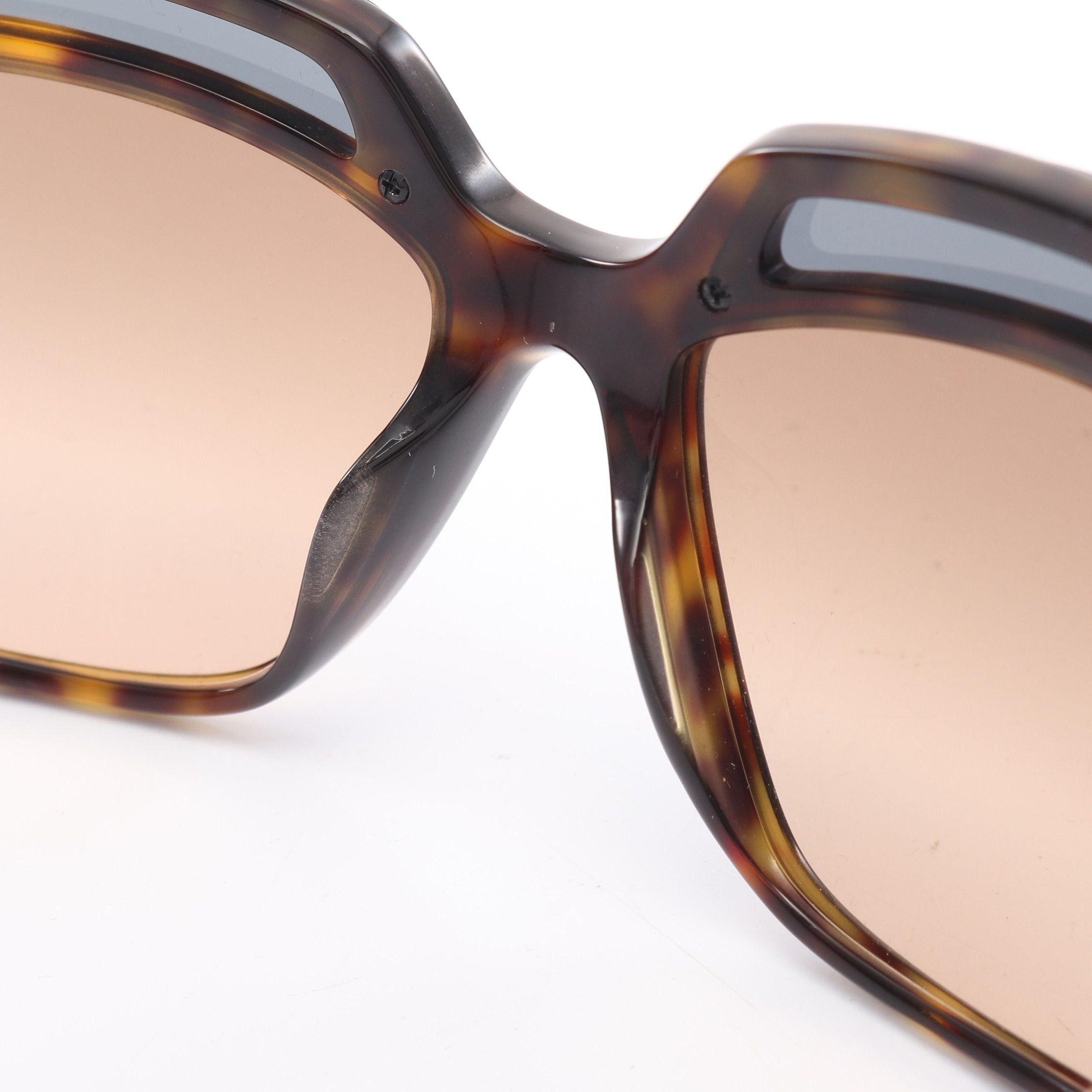 Chanel Chanel Coco Mark Sunglasses Gp Brown Black Gold Size ONE SIZE - 5 Thumbnail