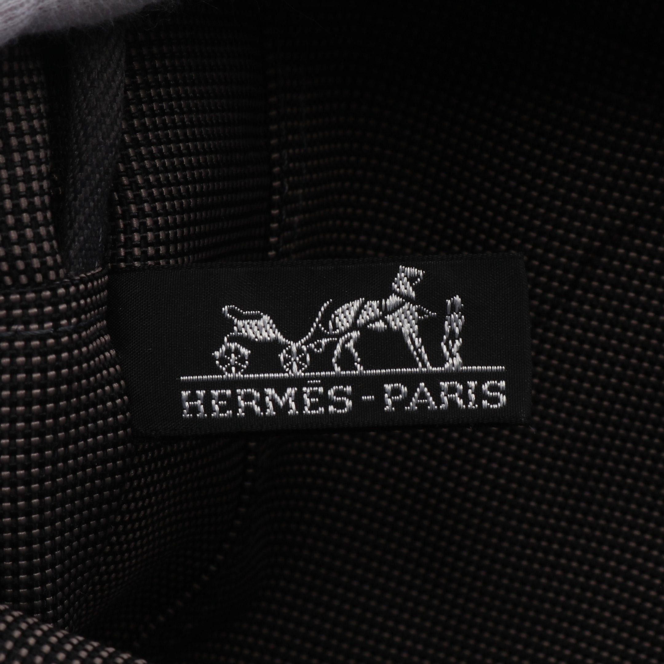 Hermes Hermes Yale Line Mm Handbag Tote Bag Nylon Canvas Dark Gray Silver Hardware Size ONE SIZE - 4 Thumbnail