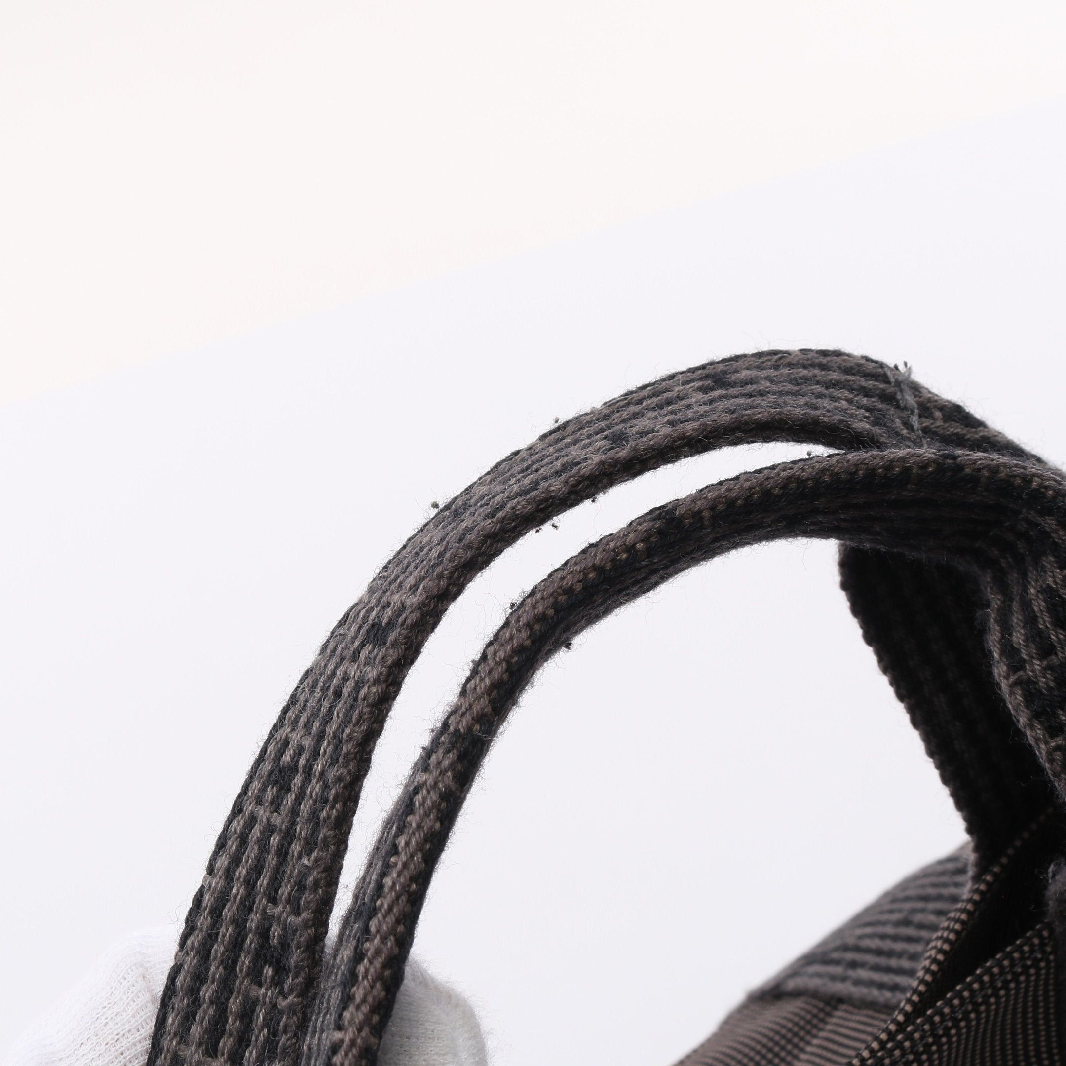 Hermes Hermes Yale Line Mm Handbag Tote Bag Nylon Canvas Dark Gray Silver Hardware Size ONE SIZE - 7 Thumbnail