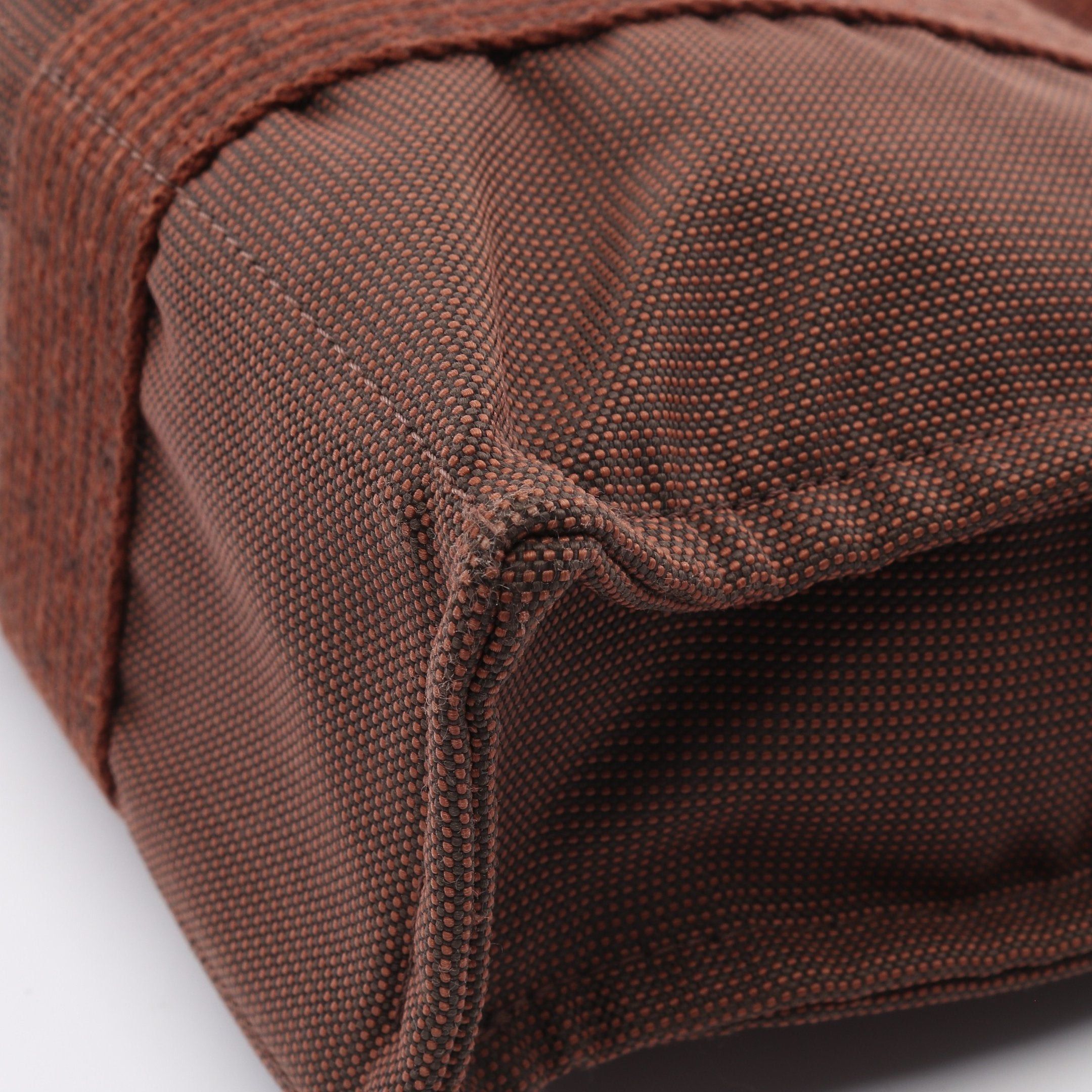 Hermes Hermes Yale Line Pm Handbag Tote Bag Nylon Canvas Brown Silver Hardware Size ONE SIZE - 6 Thumbnail