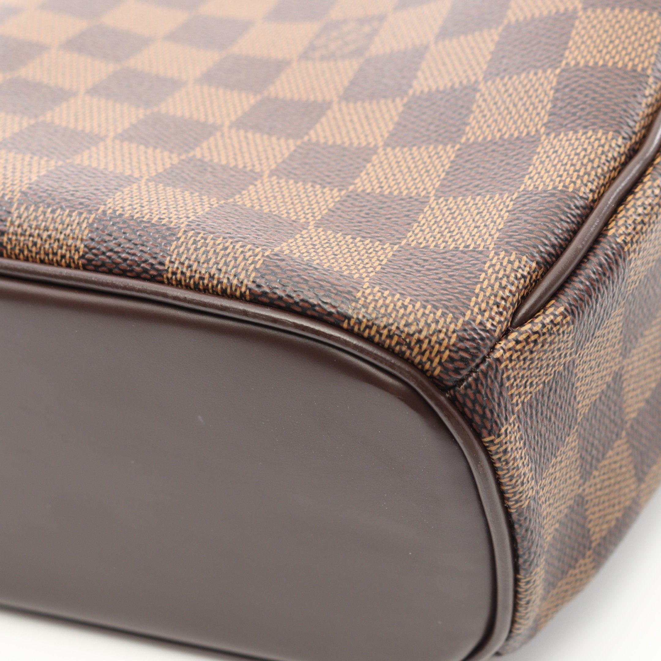 Louis Vuitton Louis Vuitton Saria Horizontal Damier Ebene Handbag Leather Brown Size ONE SIZE - 7 Thumbnail