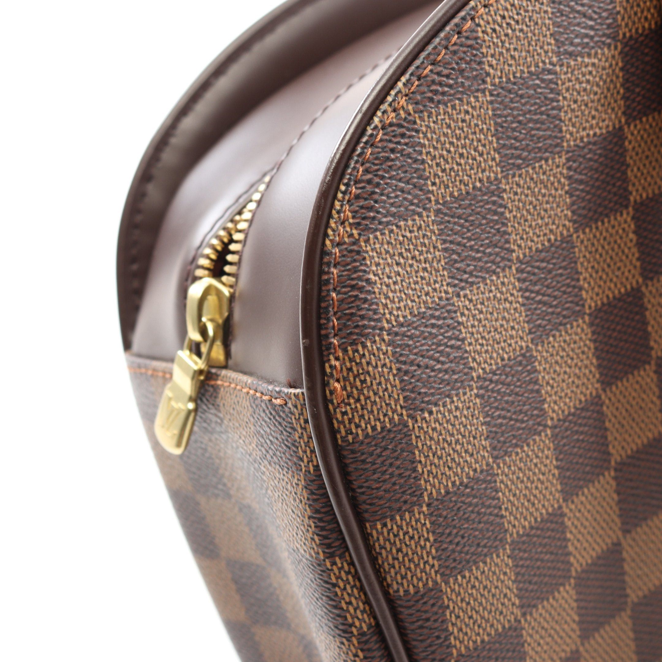 Louis Vuitton Louis Vuitton Saria Horizontal Damier Ebene Handbag Leather Brown Size ONE SIZE - 10 Thumbnail