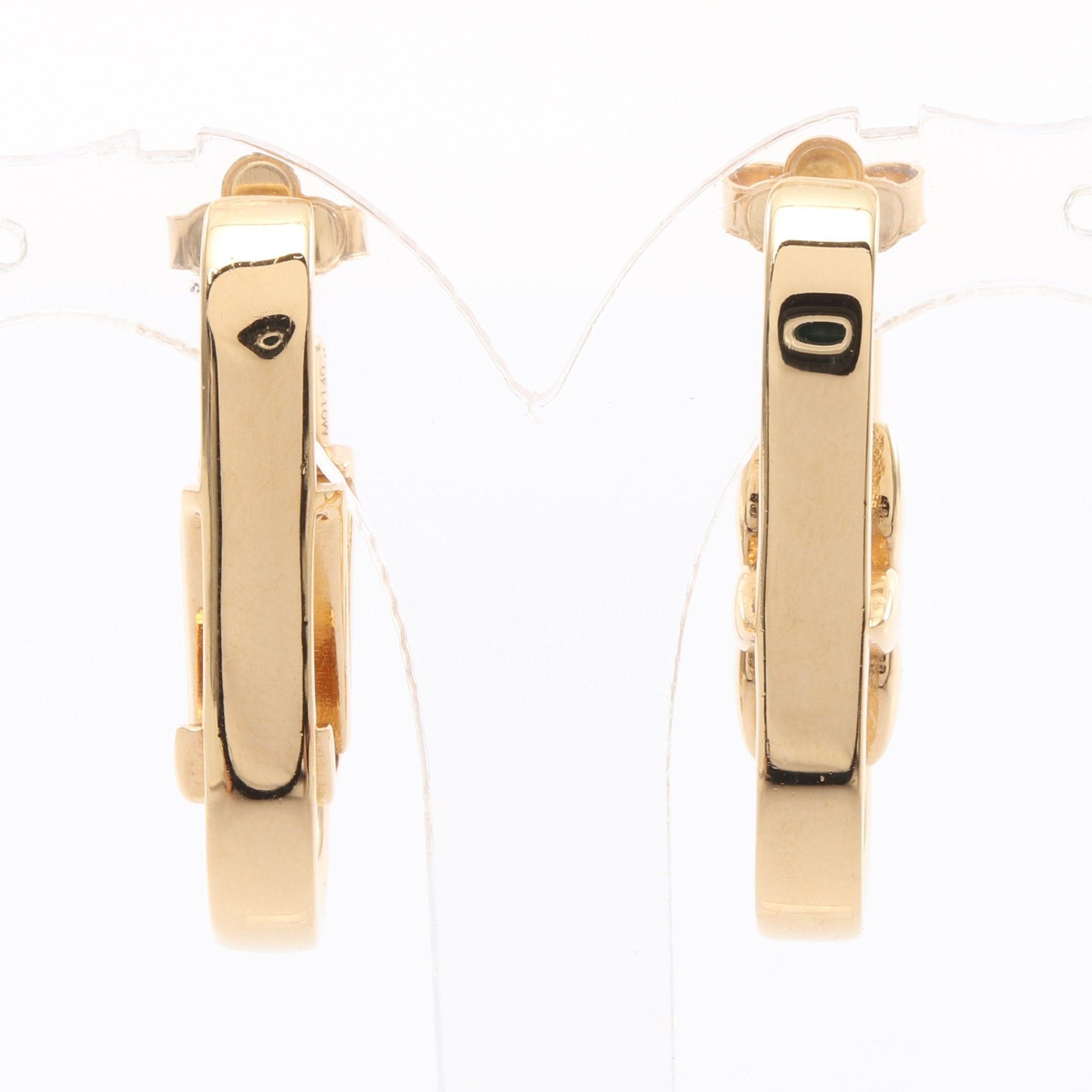 Louis Vuitton Louis Vuitton My Lv Chain Hoop Earrings Gp Gold Size ONE SIZE - 2 Thumbnail
