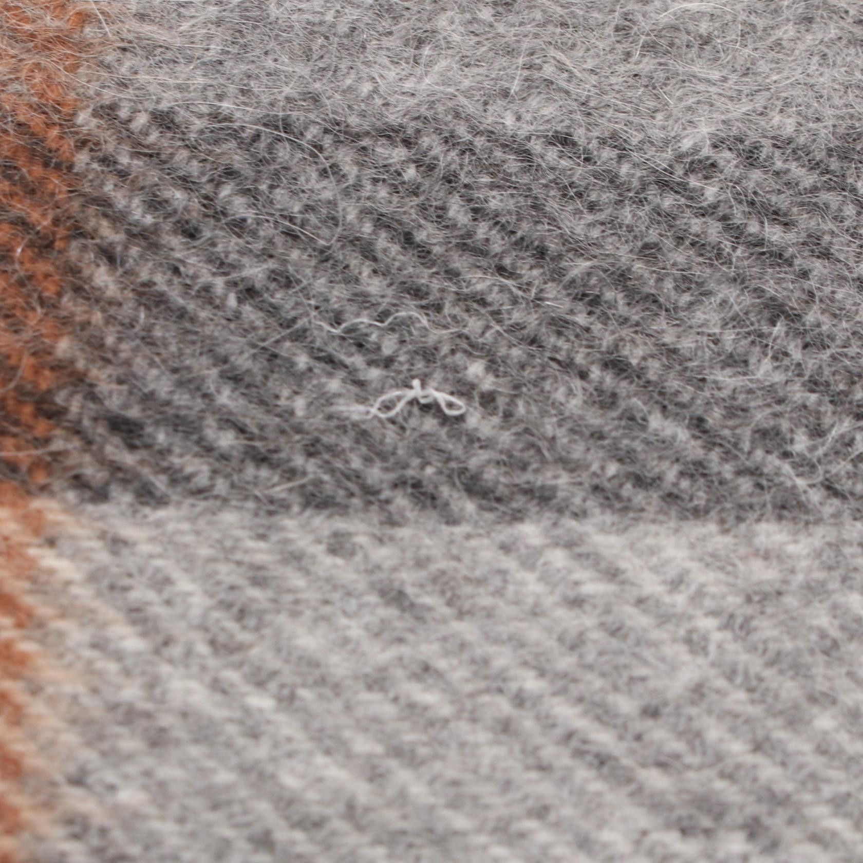 Burberry Burberry Classic Check Scarf Cashmere Gray Size ONE SIZE - 4 Thumbnail