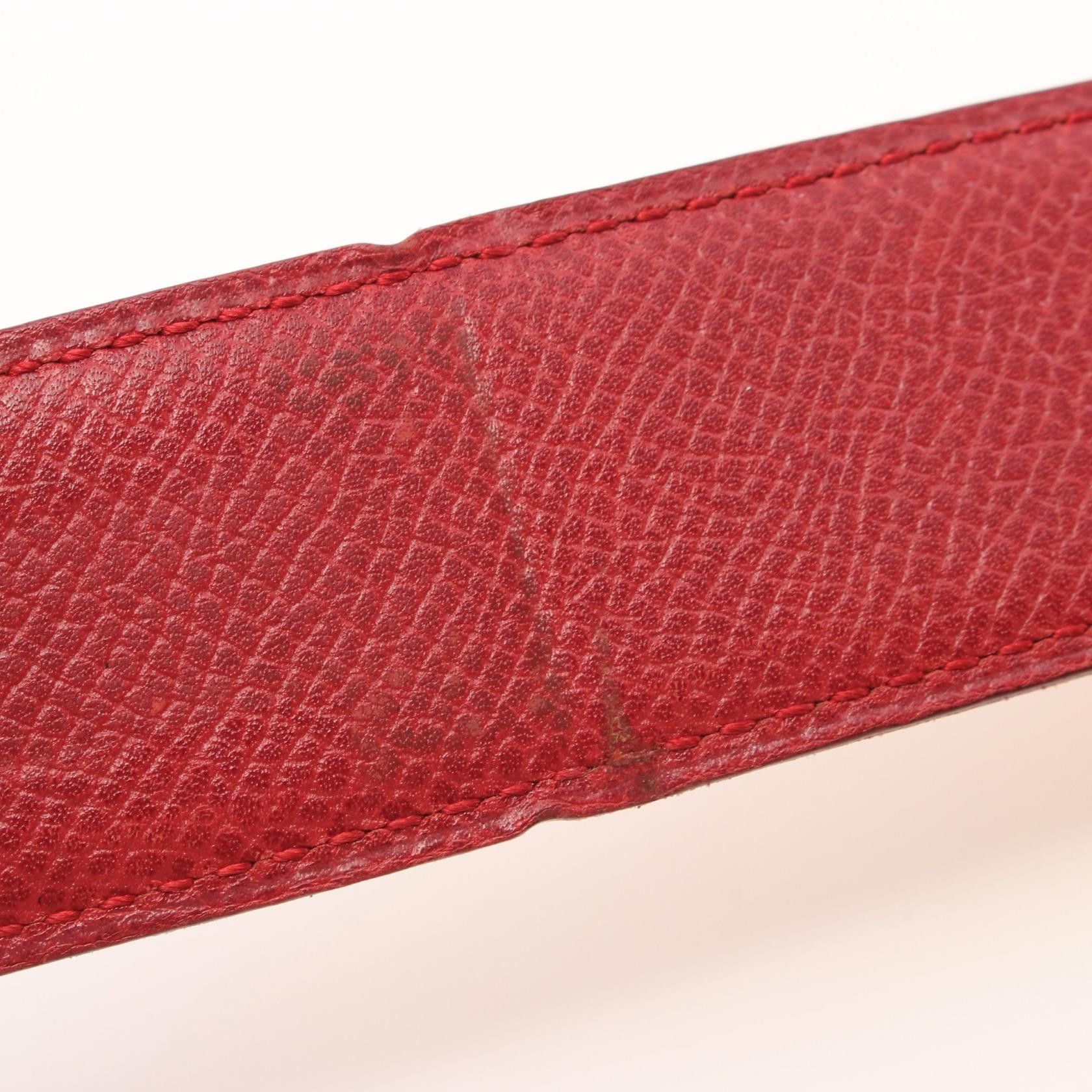 Hermes Hermes Constance H-Belt Jaune Rougewif Belt Courchevel Yellow Red Gold Hardware Reversible □B Stamp (Manufactured Around 1998) Size ONE SIZE - 14 Thumbnail