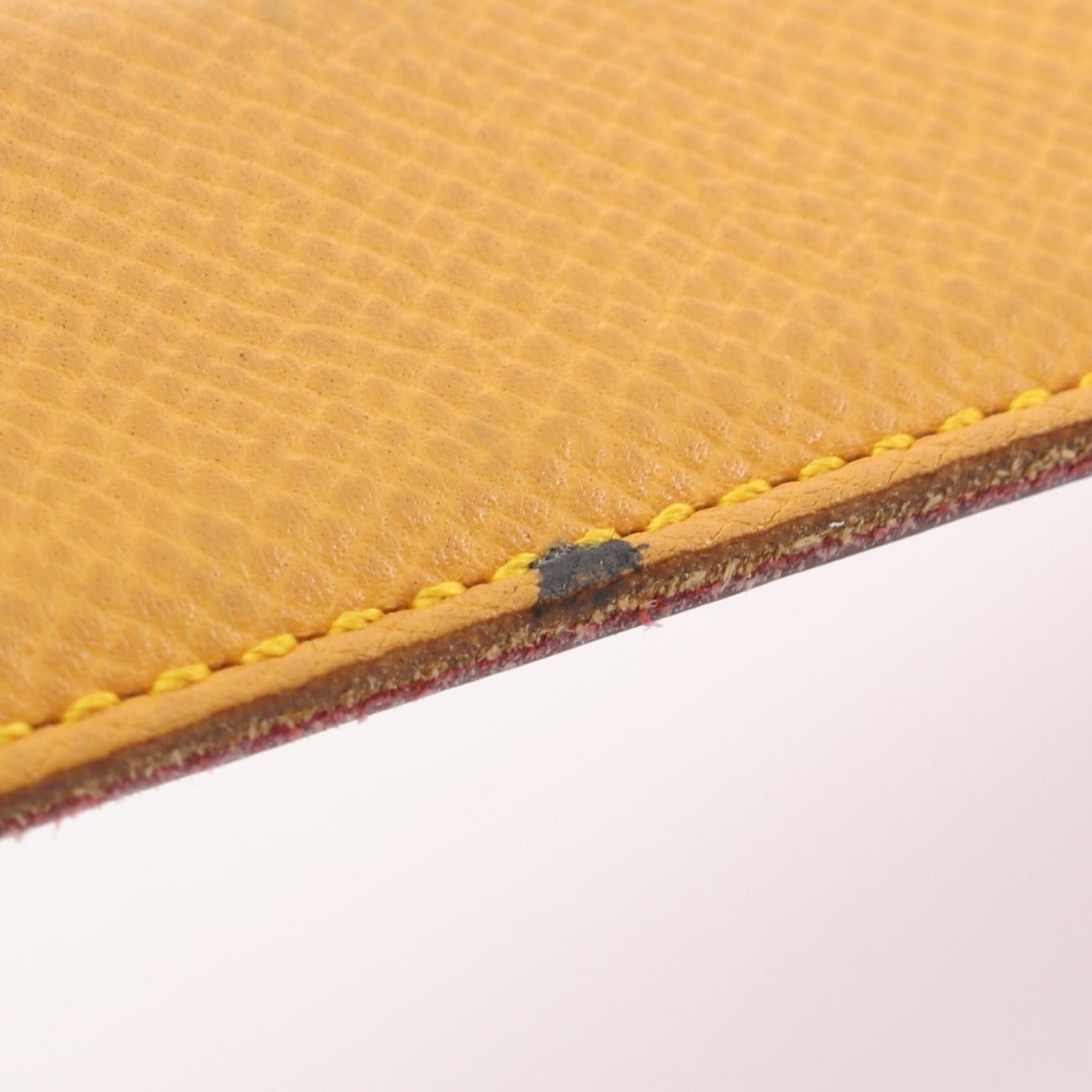 Hermes Hermes Constance H-Belt Jaune Rougewif Belt Courchevel Yellow Red Gold Hardware Reversible □B Stamp (Manufactured Around 1998) Size ONE SIZE - 10 Thumbnail