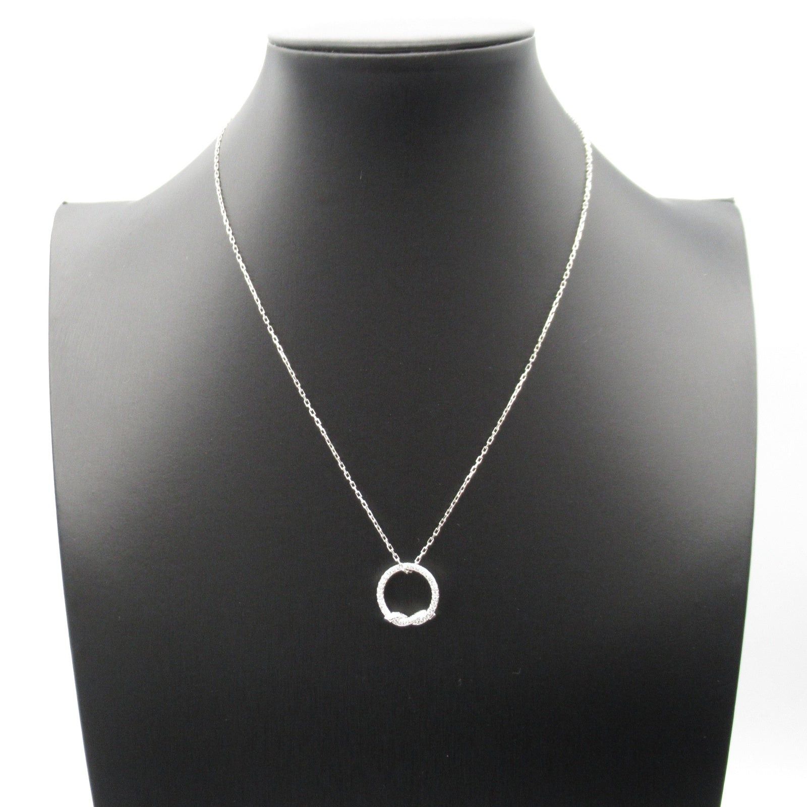 Cartier Cartier Entrelacés Diamond Necklace K18Wg (White Gold) Clear Size ONE SIZE - 9 Thumbnail