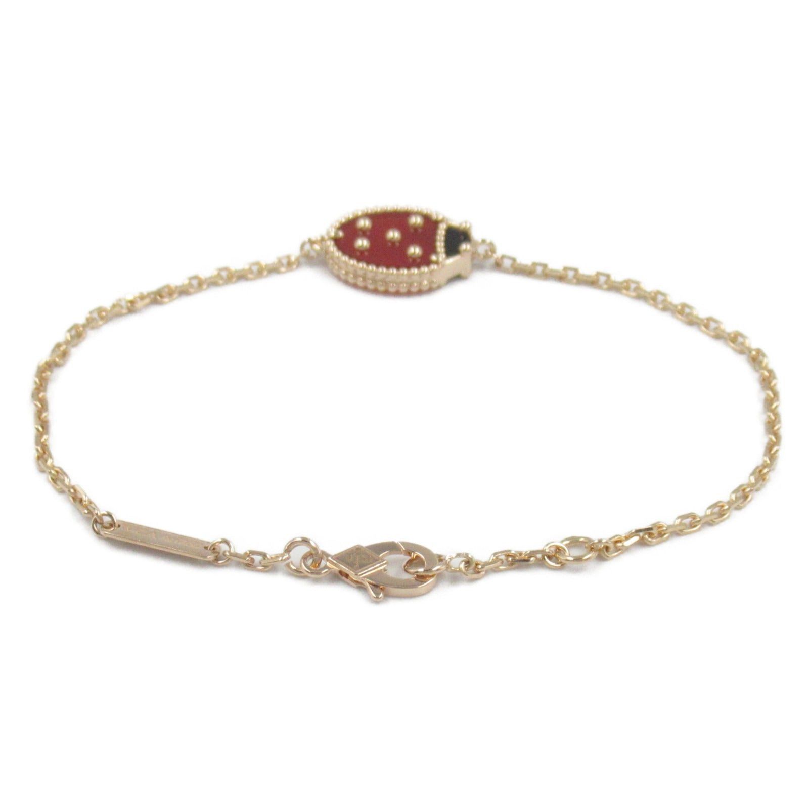 Van Cleef & Arpels Van Cleef Arpels Lucky Scrounged Wing Ladybug Bracelet K18Pg (Pink Gold) Carnelian/Onyx Red Black Size ONE SIZE - 2 Thumbnail