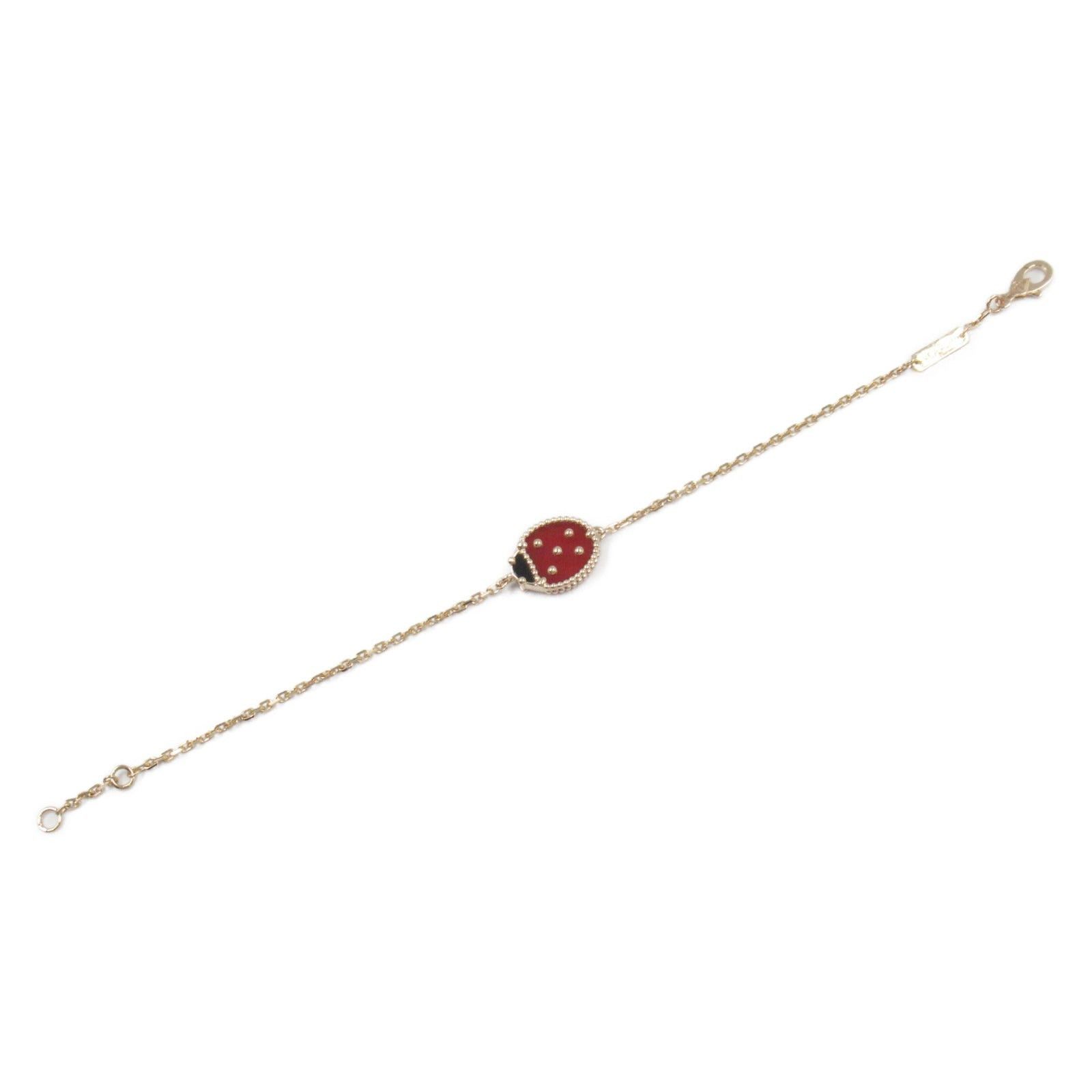 Van Cleef & Arpels Van Cleef Arpels Lucky Scrounged Wing Ladybug Bracelet K18Pg (Pink Gold) Carnelian/Onyx Red Black Size ONE SIZE - 3 Thumbnail