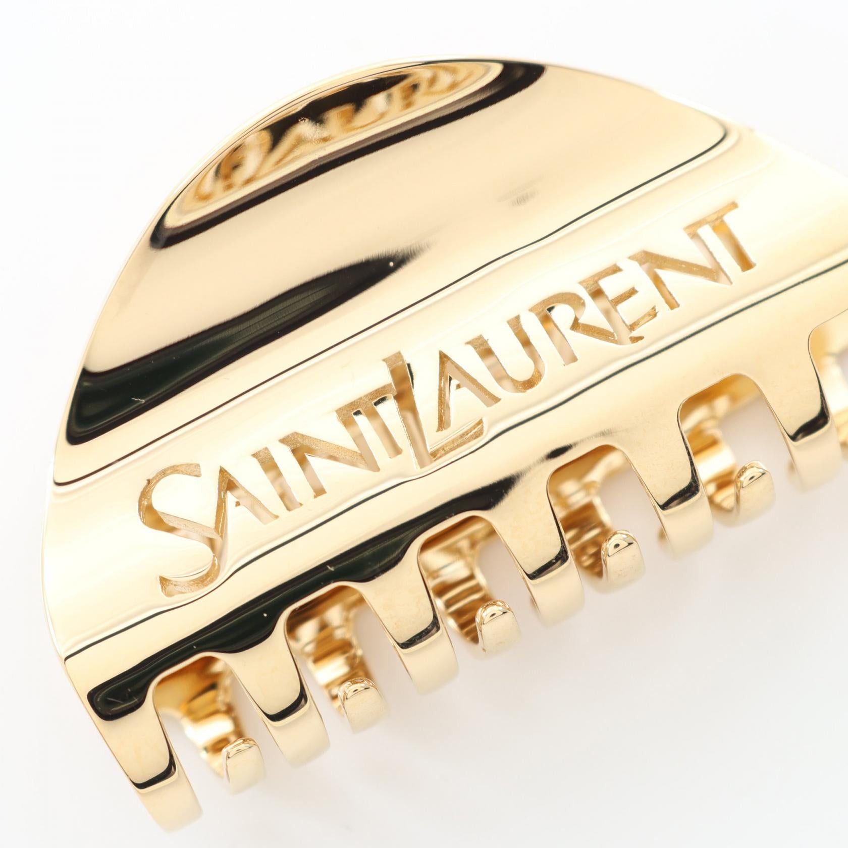 Yves Saint Laurent Yves Saint Laurent Hair Clip Gp Gold Size ONE SIZE - 3 Thumbnail