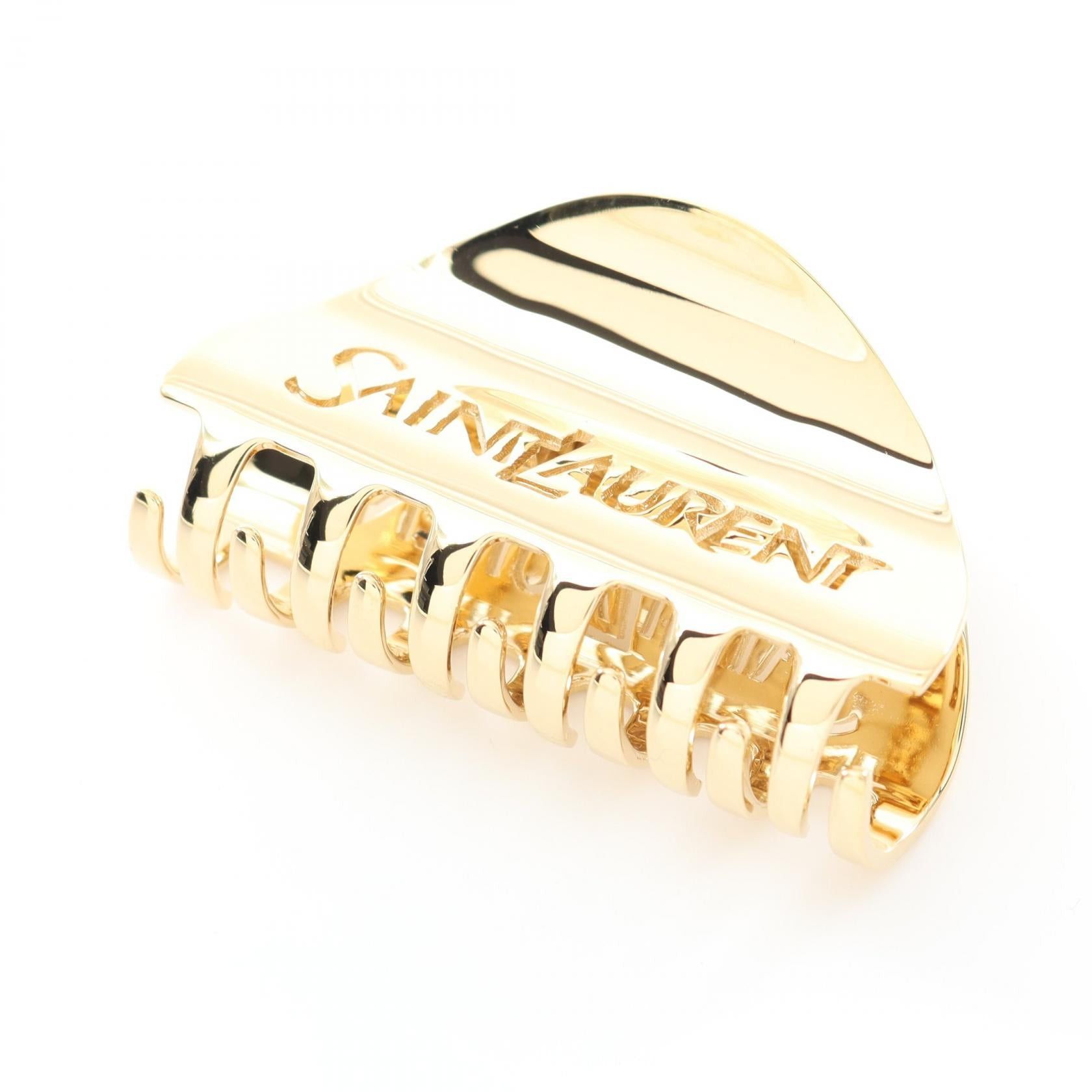 Yves Saint Laurent Yves Saint Laurent Hair Clip Gp Gold Size ONE SIZE - 2 Thumbnail