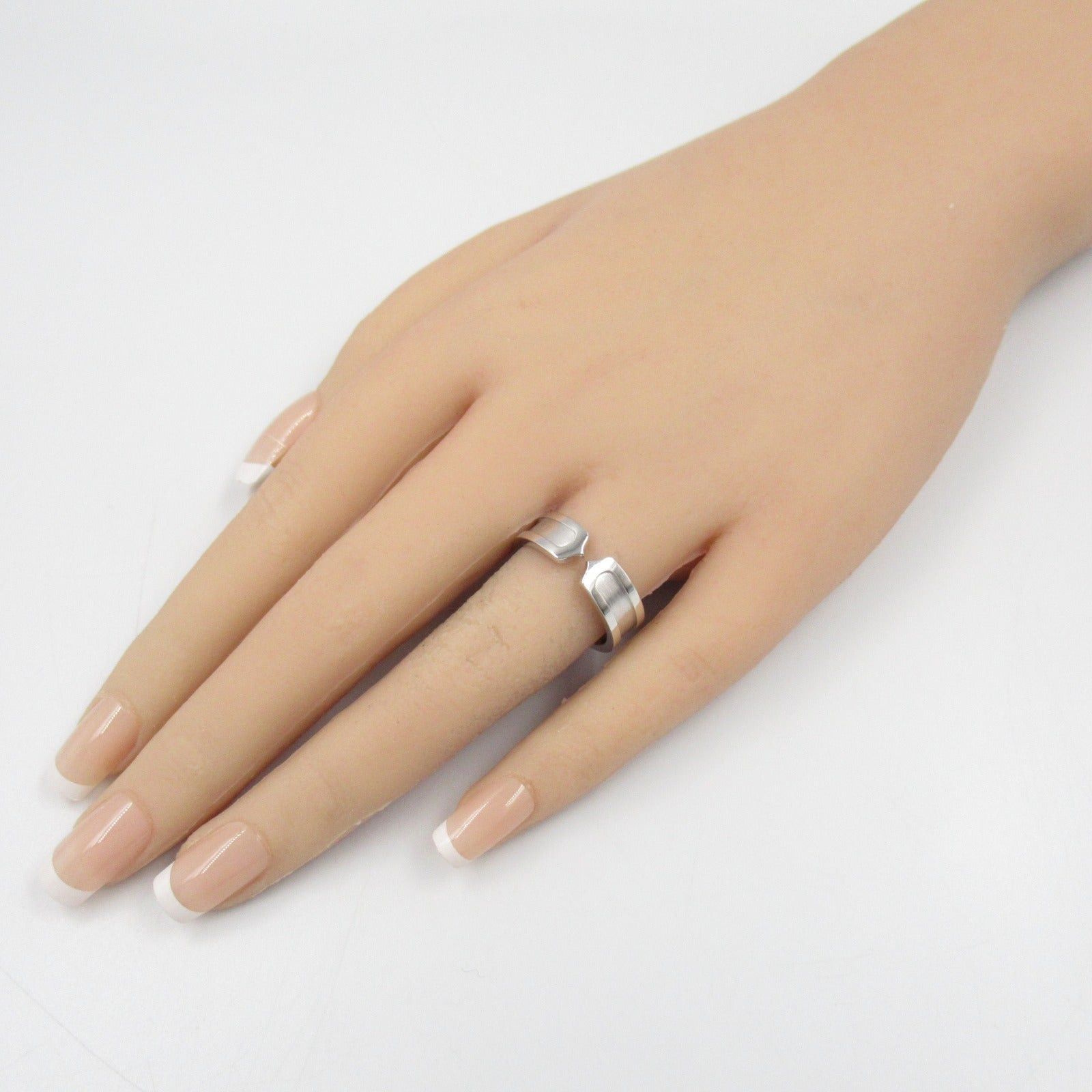 Cartier Cartier C2 Ring K18Wg (White Gold) Silver Size ONE SIZE - 8 Thumbnail