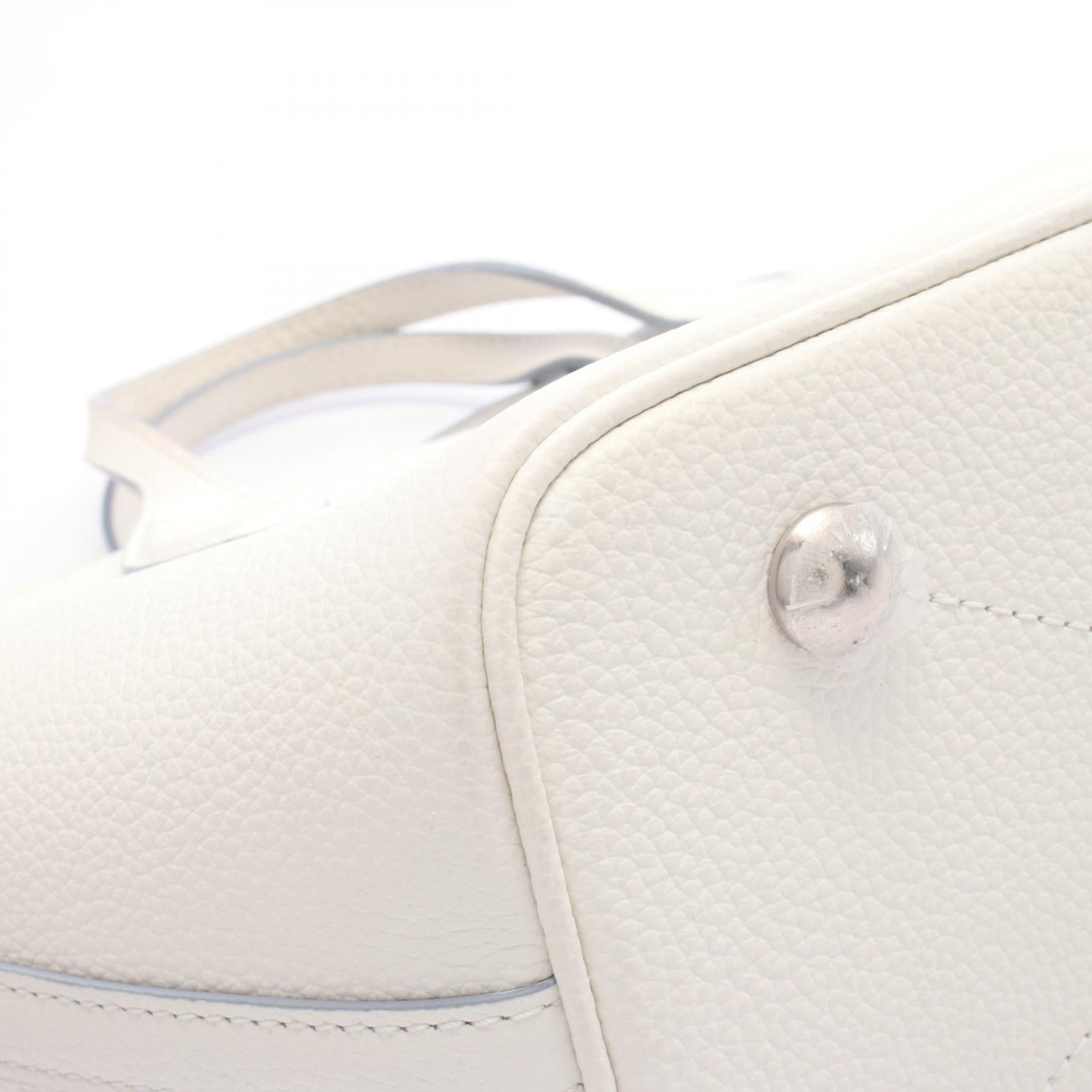 Louis Vuitton Louis Vuitton Blossom Pm Mahina Handbag Leather Off White Light Blue Size ONE SIZE - 7 Thumbnail