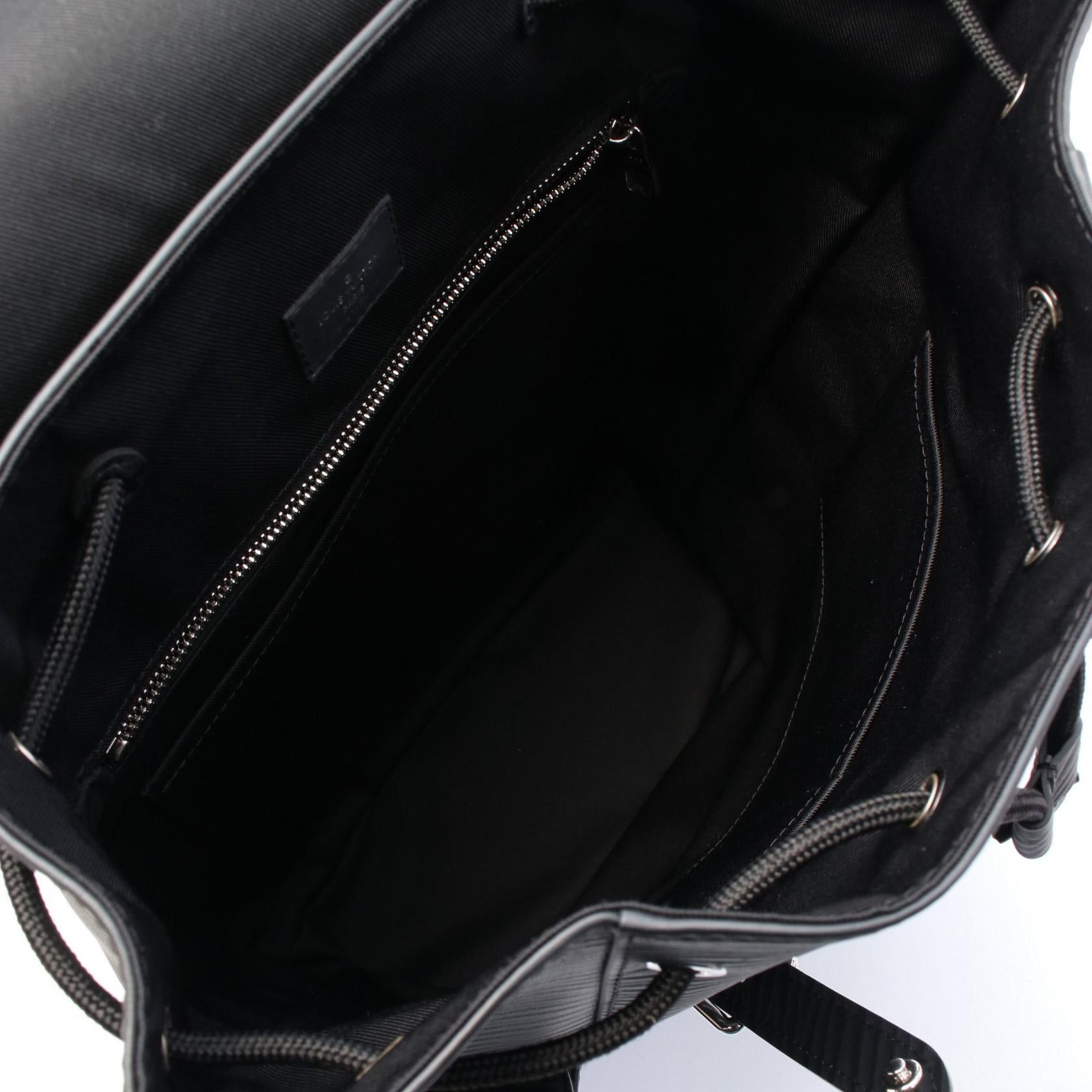 Louis Vuitton Louis Vuitton Christopher Mm Epi Xl Backpack Rucksack Leather Black Size ONE SIZE - 3 Thumbnail