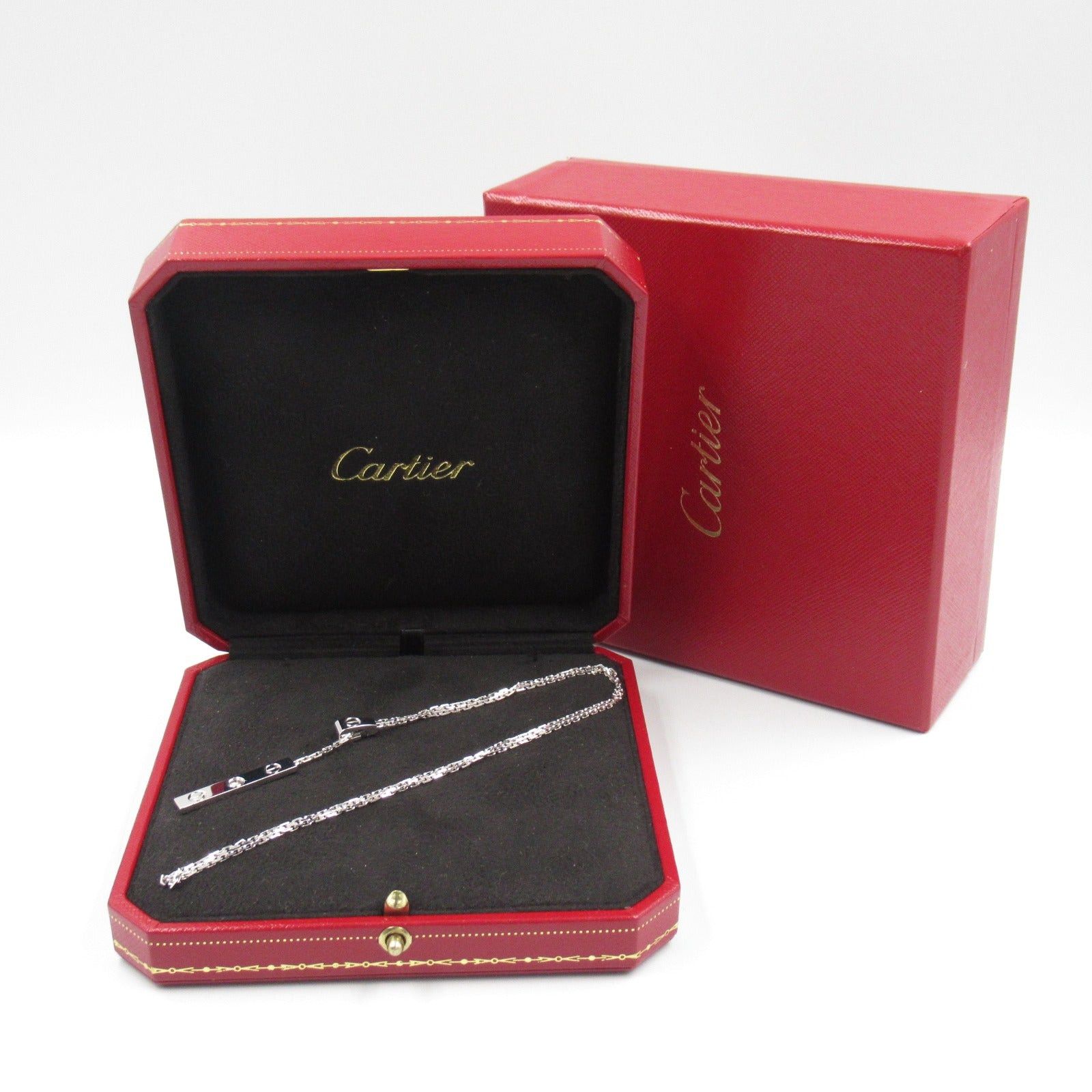 Cartier Cartier Love Y Shape Diamond Necklace K18Wg (White Gold) Clear Size ONE SIZE - 6 Thumbnail