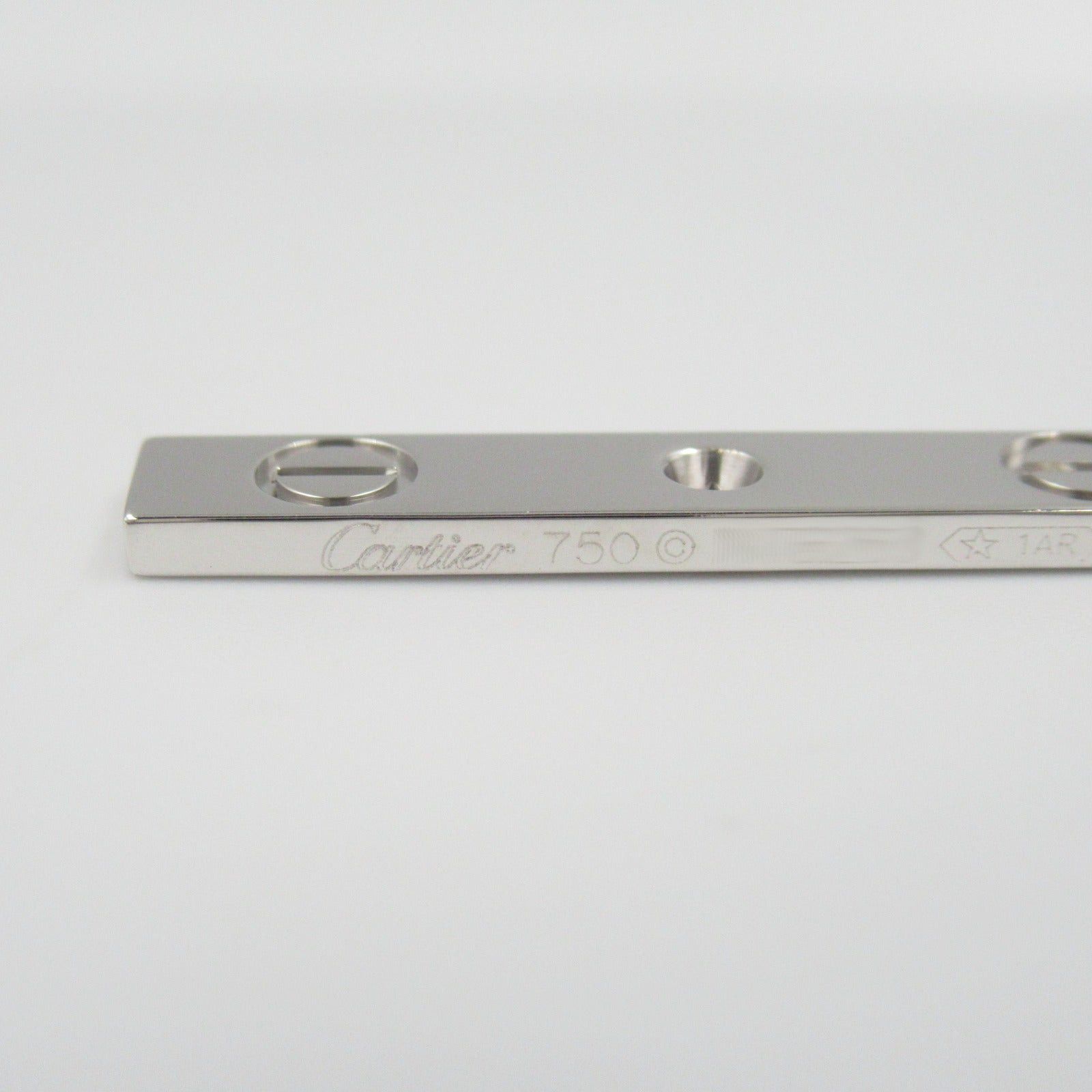 Cartier Cartier Love Y Shape Diamond Necklace K18Wg (White Gold) Clear Size ONE SIZE - 4 Thumbnail