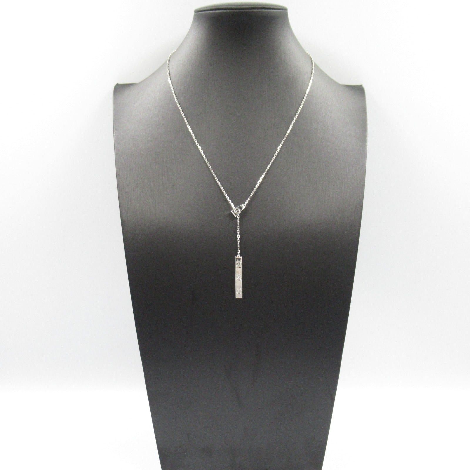 Cartier Cartier Love Y Shape Diamond Necklace K18Wg (White Gold) Clear Size ONE SIZE - 7 Thumbnail