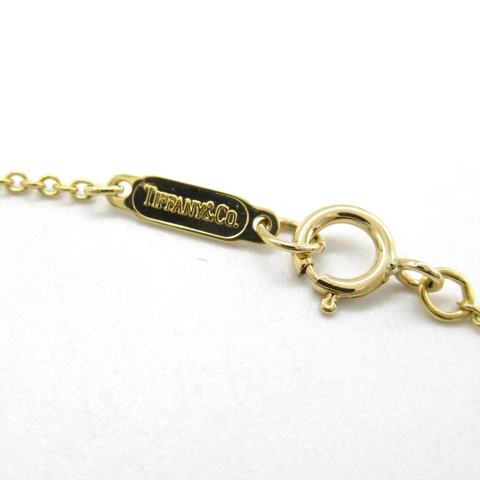 Tiffany Co Pinched Heart Necklace K18 (Yellow Gold) Gold