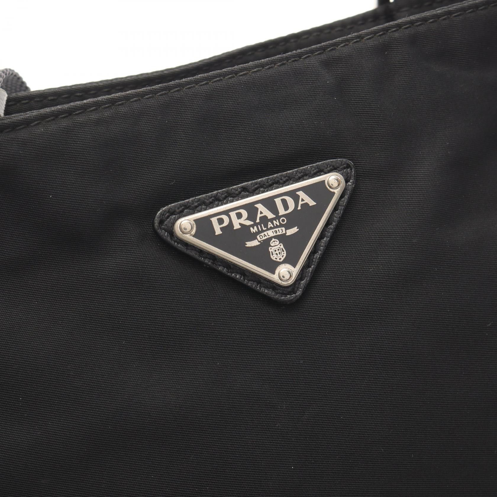 Prada Prada Viaggio Shoulder Bag Nylon Sapphire Leather Black Size ONE SIZE - 11 Thumbnail