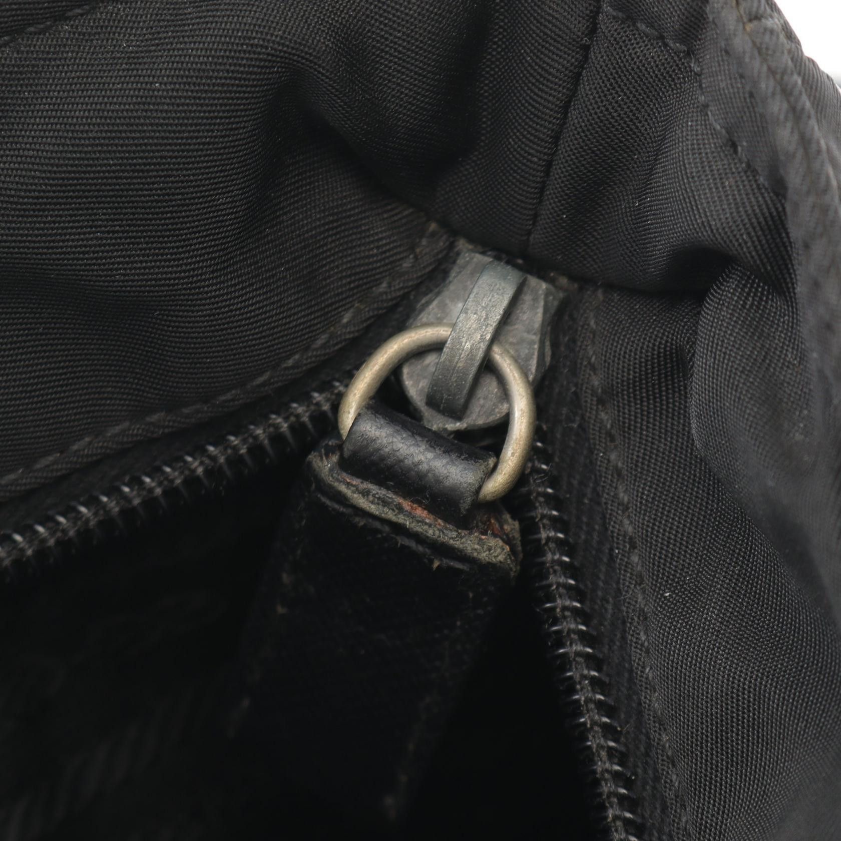 Prada Prada Viaggio Shoulder Bag Nylon Sapphire Leather Black Size ONE SIZE - 5 Thumbnail