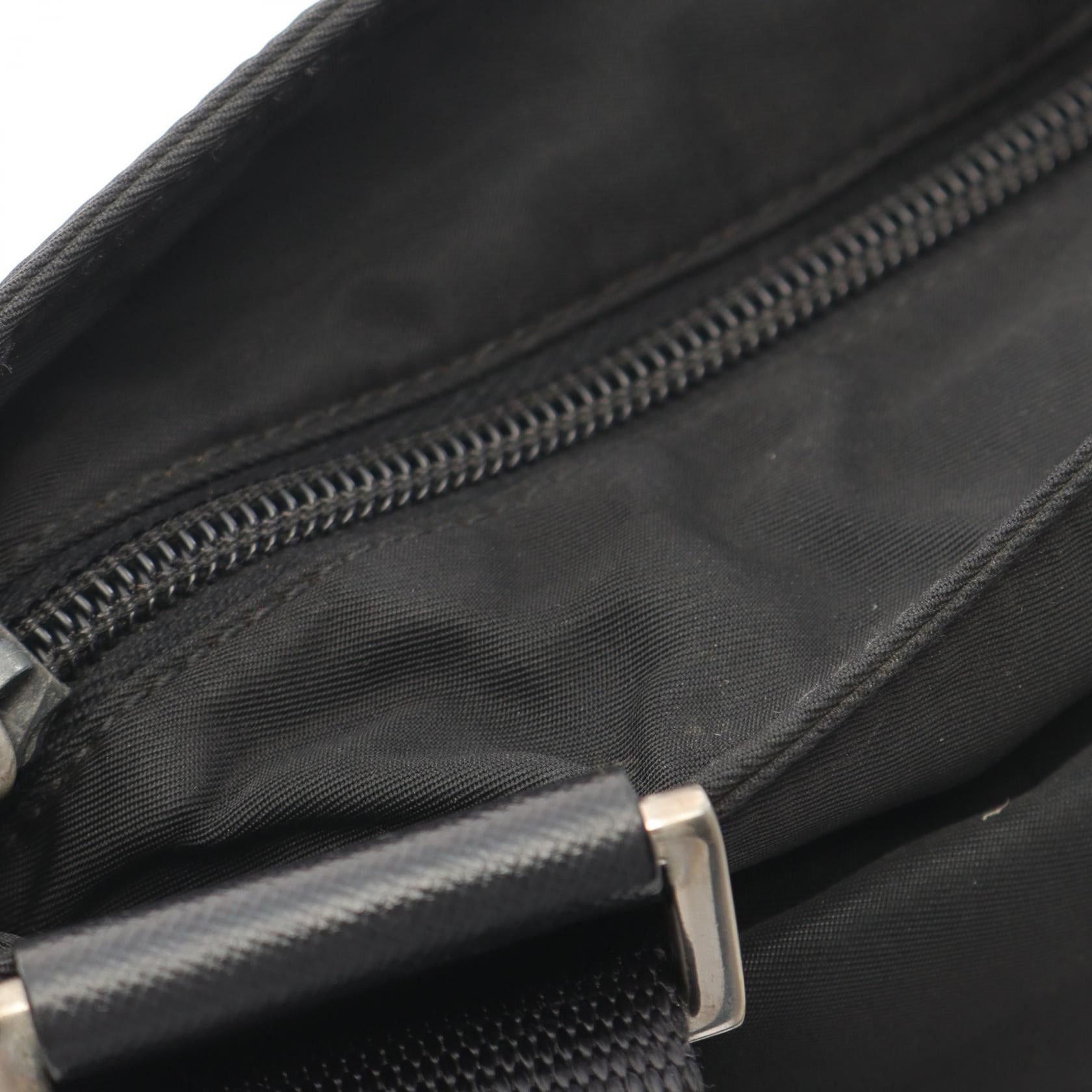Prada Prada Viaggio Shoulder Bag Nylon Sapphire Leather Black Size ONE SIZE - 6 Thumbnail