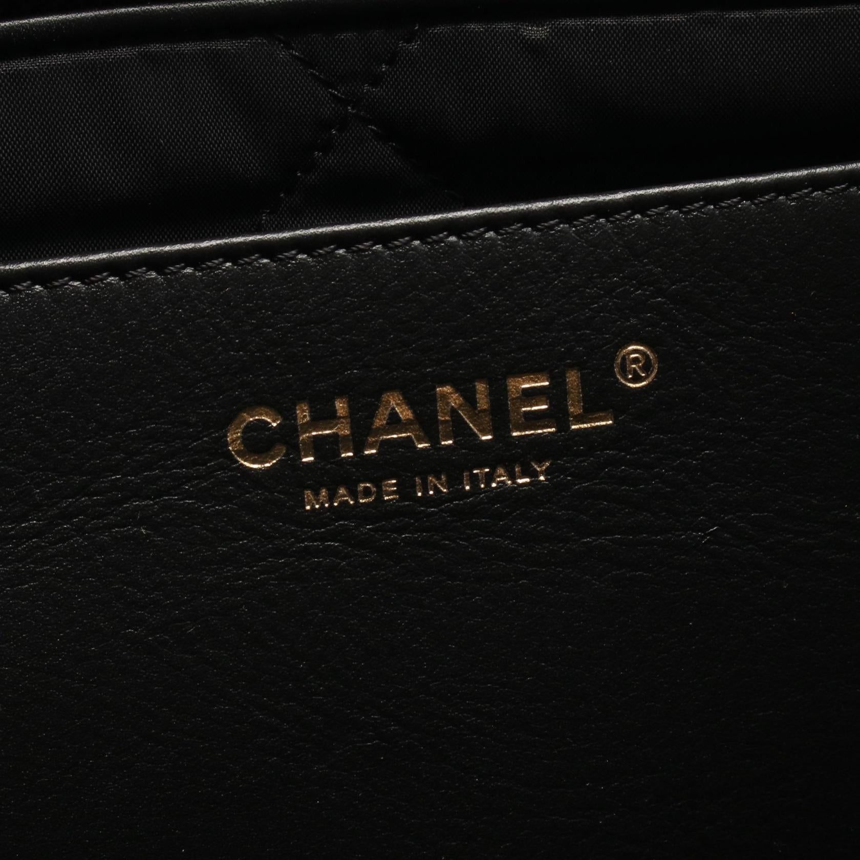 Chanel Chanel Matelasse Large Bowling Bag Chain Shoulder Nylon Leather Black Gold Hardware Size ONE SIZE - 4 Thumbnail