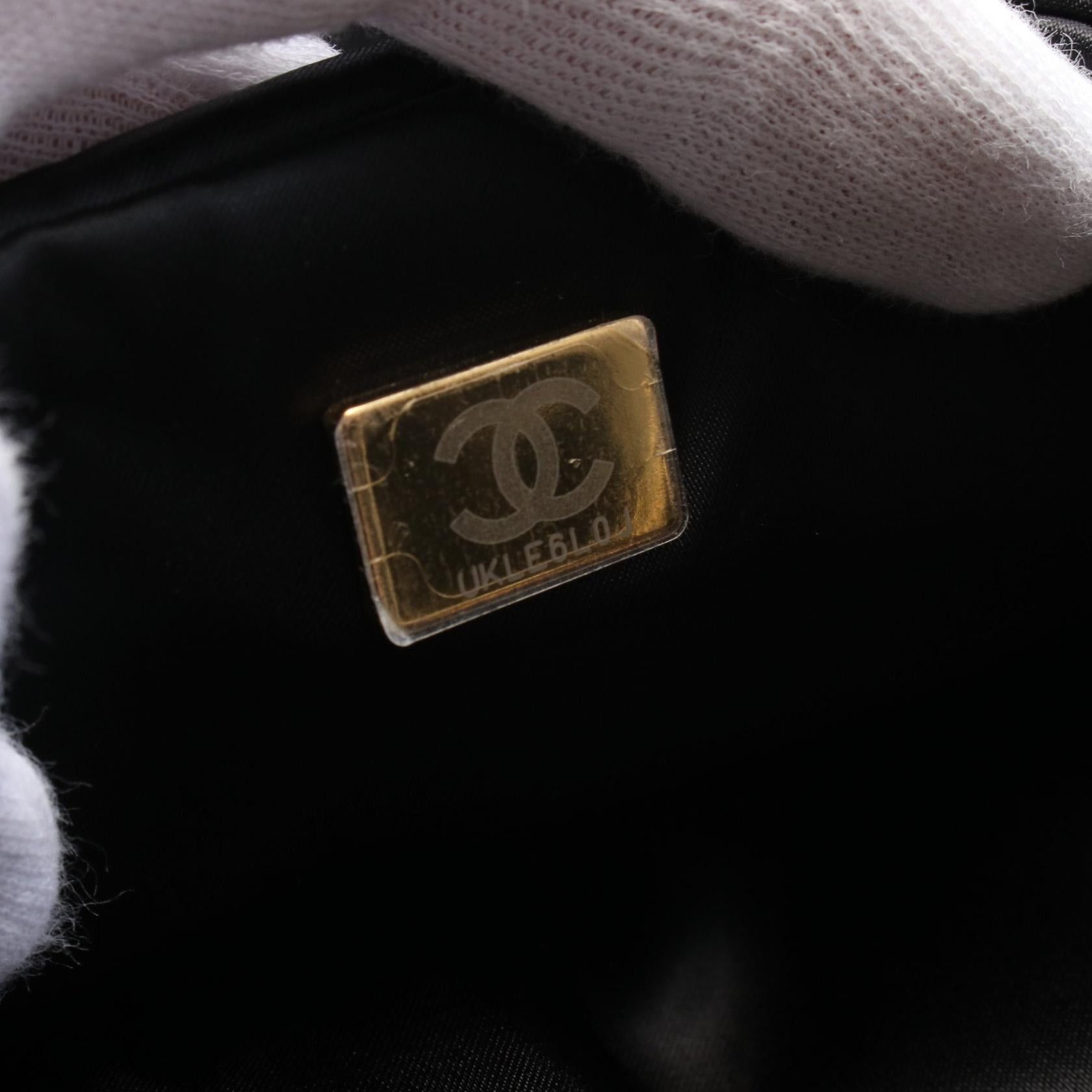 Chanel Chanel Matelasse Large Bowling Bag Chain Shoulder Nylon Leather Black Gold Hardware Size ONE SIZE - 5 Thumbnail