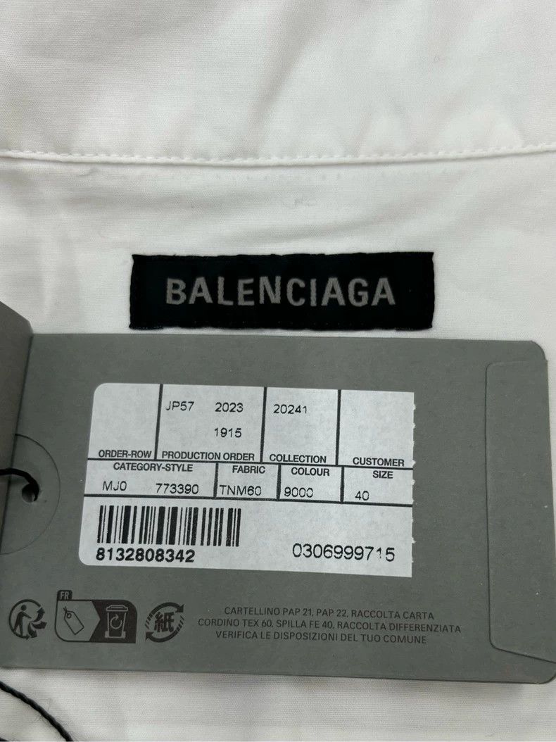 Balenciaga Balenciaga Surf Logo Embroidered Shirt-yf Size US M / EU 48-50 / 2 - 4 Thumbnail