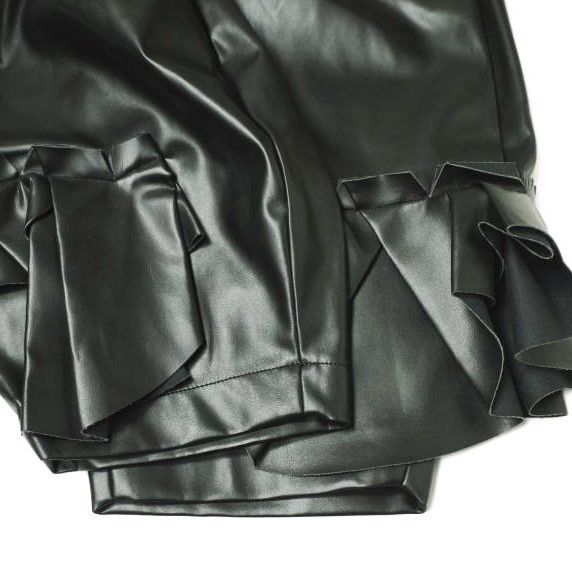 Other Other COMME des GARCONS Ruffle Faux Leather Trousers Others Bottoms GN-P005 DUTY FREE for USA Size ONE SIZE - 7 Thumbnail