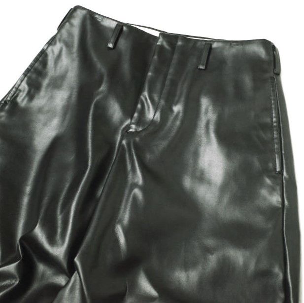 Other Other COMME des GARCONS Ruffle Faux Leather Trousers Others Bottoms GN-P005 DUTY FREE for USA Size ONE SIZE - 4 Thumbnail