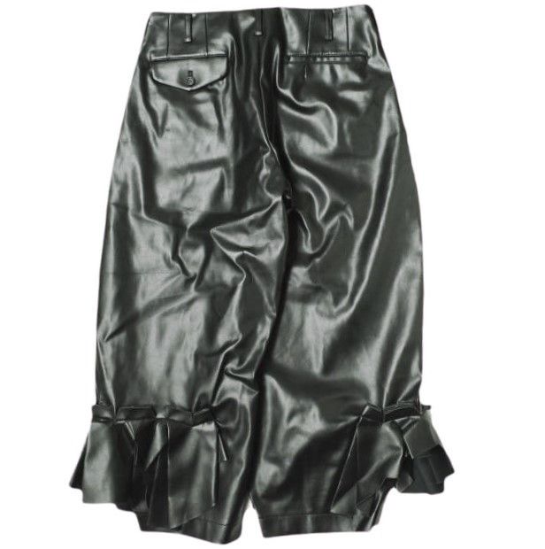 Other Other COMME des GARCONS Ruffle Faux Leather Trousers Others Bottoms GN-P005 DUTY FREE for USA Size ONE SIZE - 2 Thumbnail