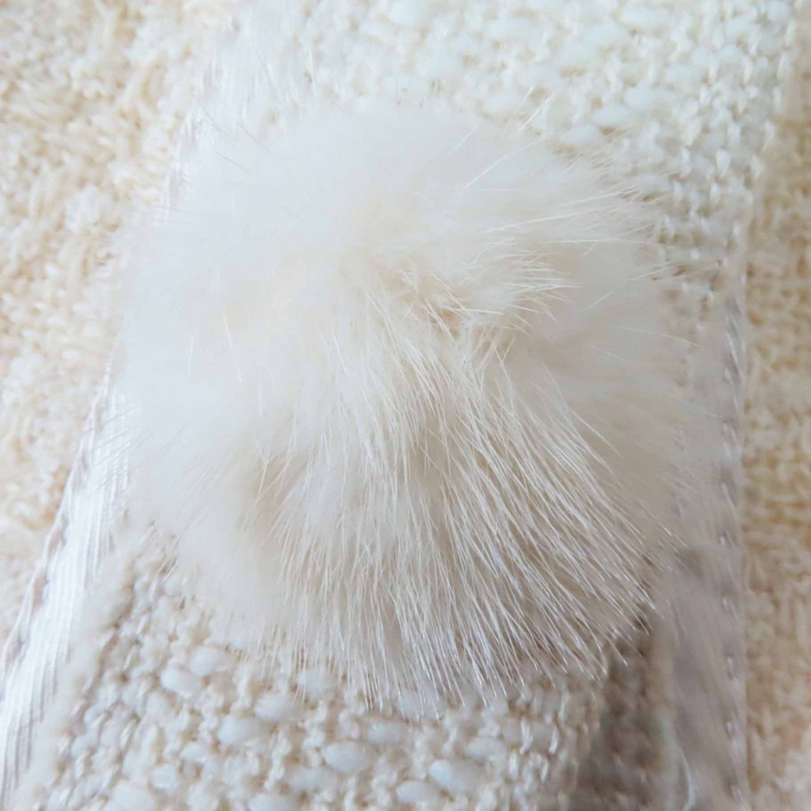 Louis Vuitton Louis Vuitton Louis Vuitton Wool Silk Mink Jacket Natural Material Outerwear DUTY FREE for USA Size ONE SIZE - 7 Thumbnail