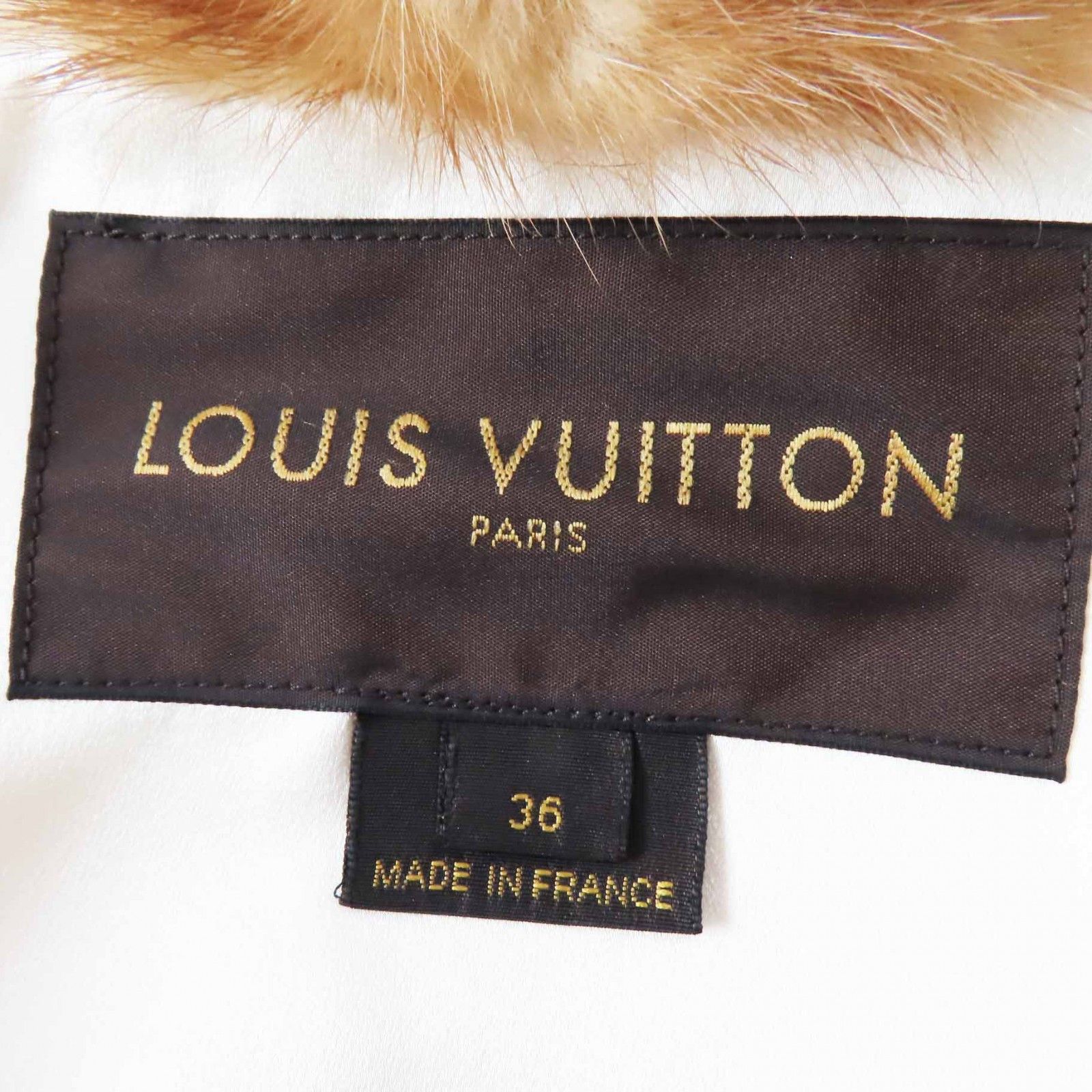 Louis Vuitton Louis Vuitton Louis Vuitton Wool Silk Mink Jacket Natural Material Outerwear DUTY FREE for USA Size ONE SIZE - 8 Thumbnail