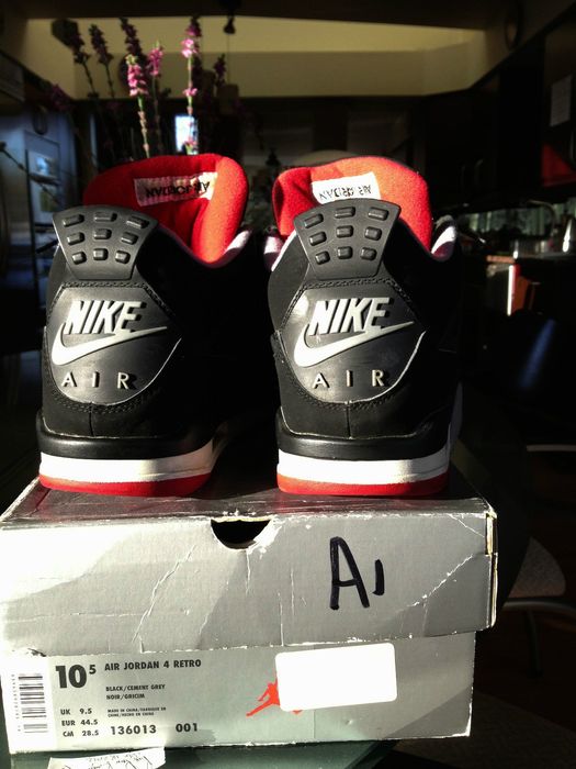 Air jordan 4 bred on sale 1999