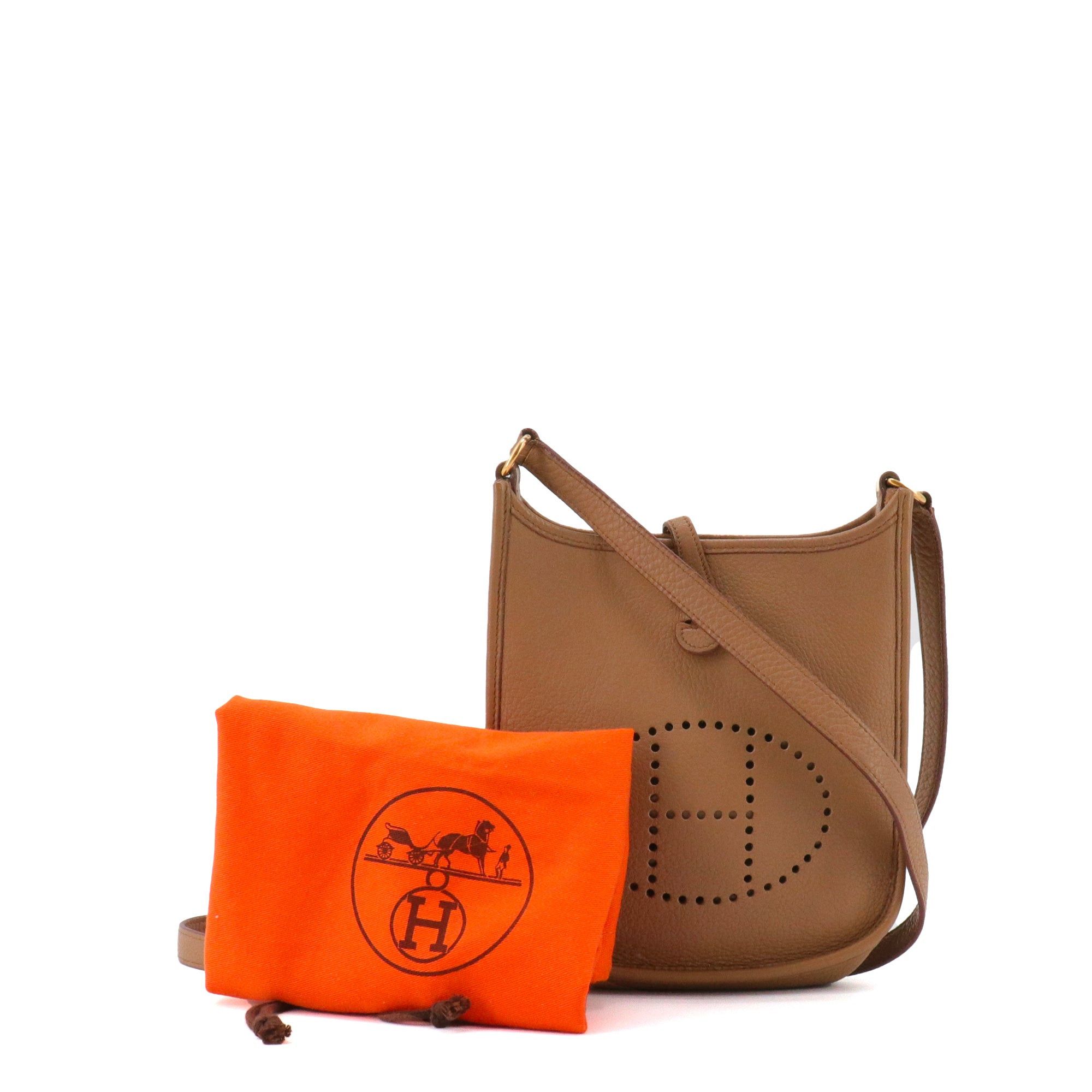 Hermes HERMÈS - Hermès Evelyne 16 shoulder bag in brown clemence leather Size ONE SIZE - 9 Thumbnail