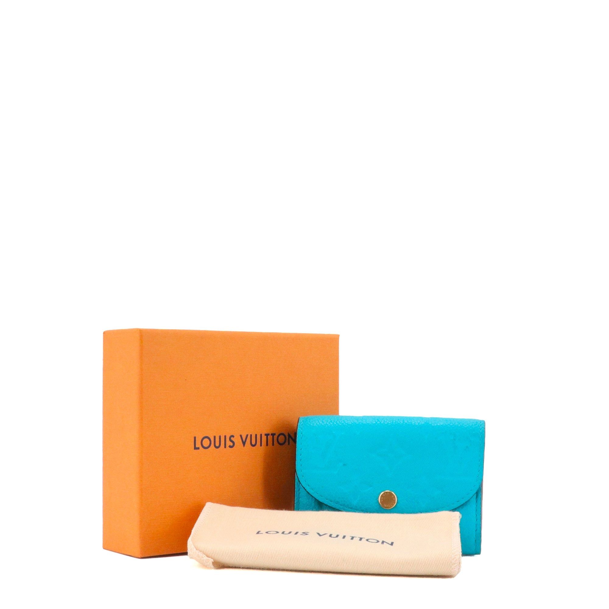 Louis Vuitton LOUIS VUITTON - Louis Vuitton Rosalie coin purse in blue empreinte leather Size ONE SIZE - 7 Thumbnail