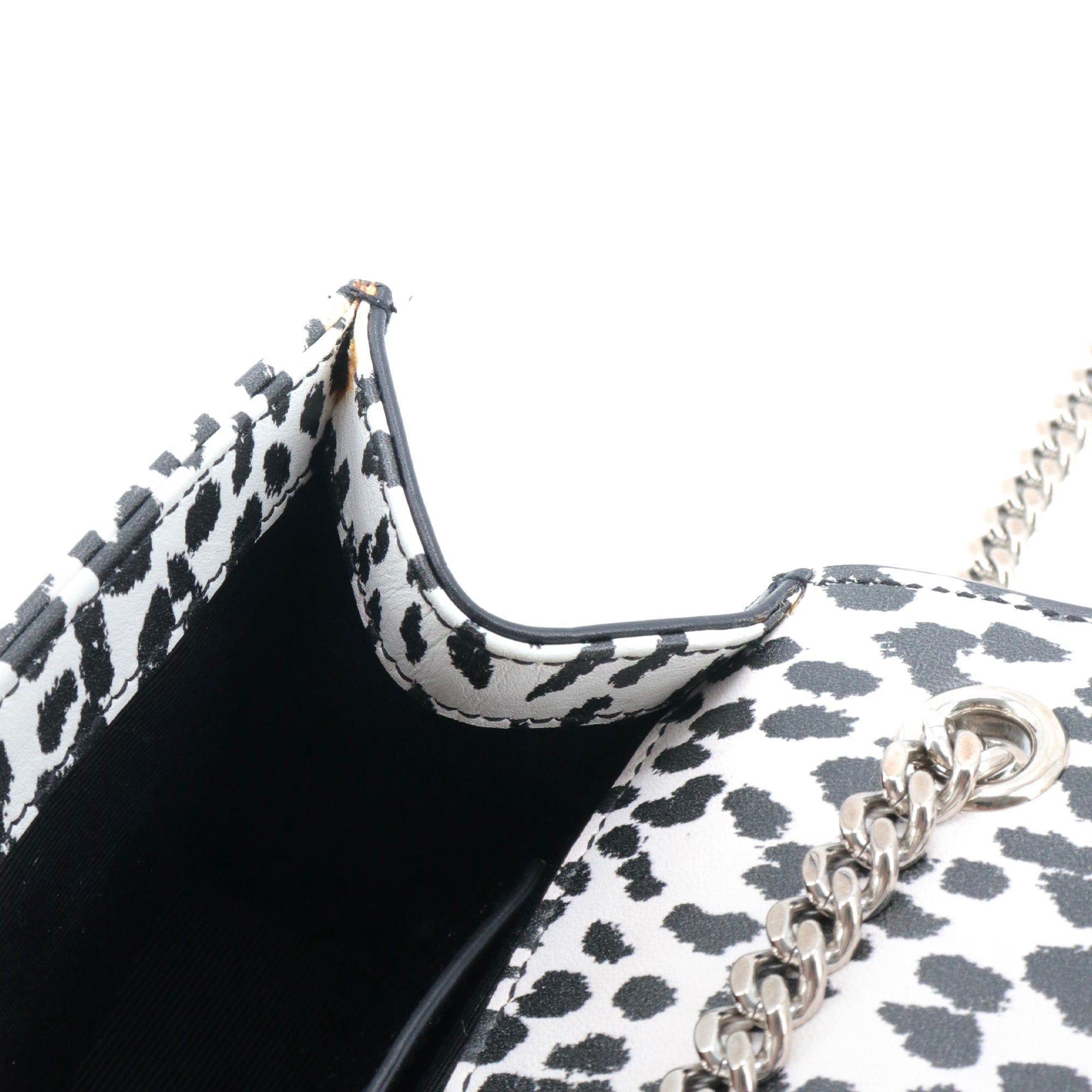 Saint Laurent Paris SAINT LAURENT - Saint Laurent Kate mini shoulder bag in black and white leather Size ONE SIZE - 8 Thumbnail
