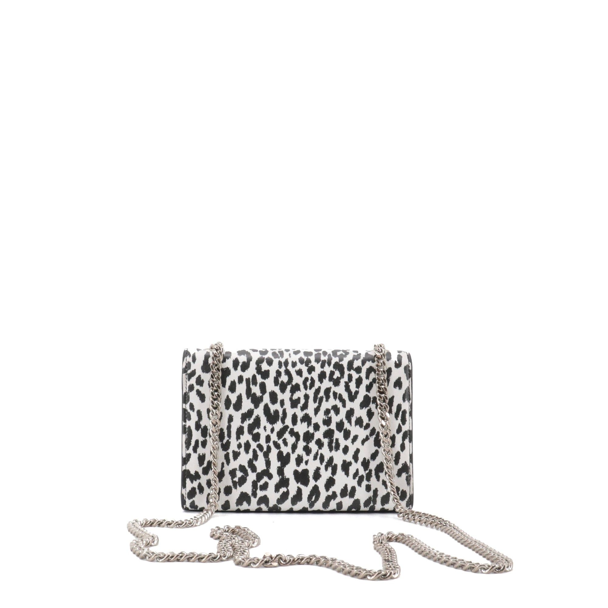 Saint Laurent Paris SAINT LAURENT - Saint Laurent Kate mini shoulder bag in black and white leather Size ONE SIZE - 3 Thumbnail