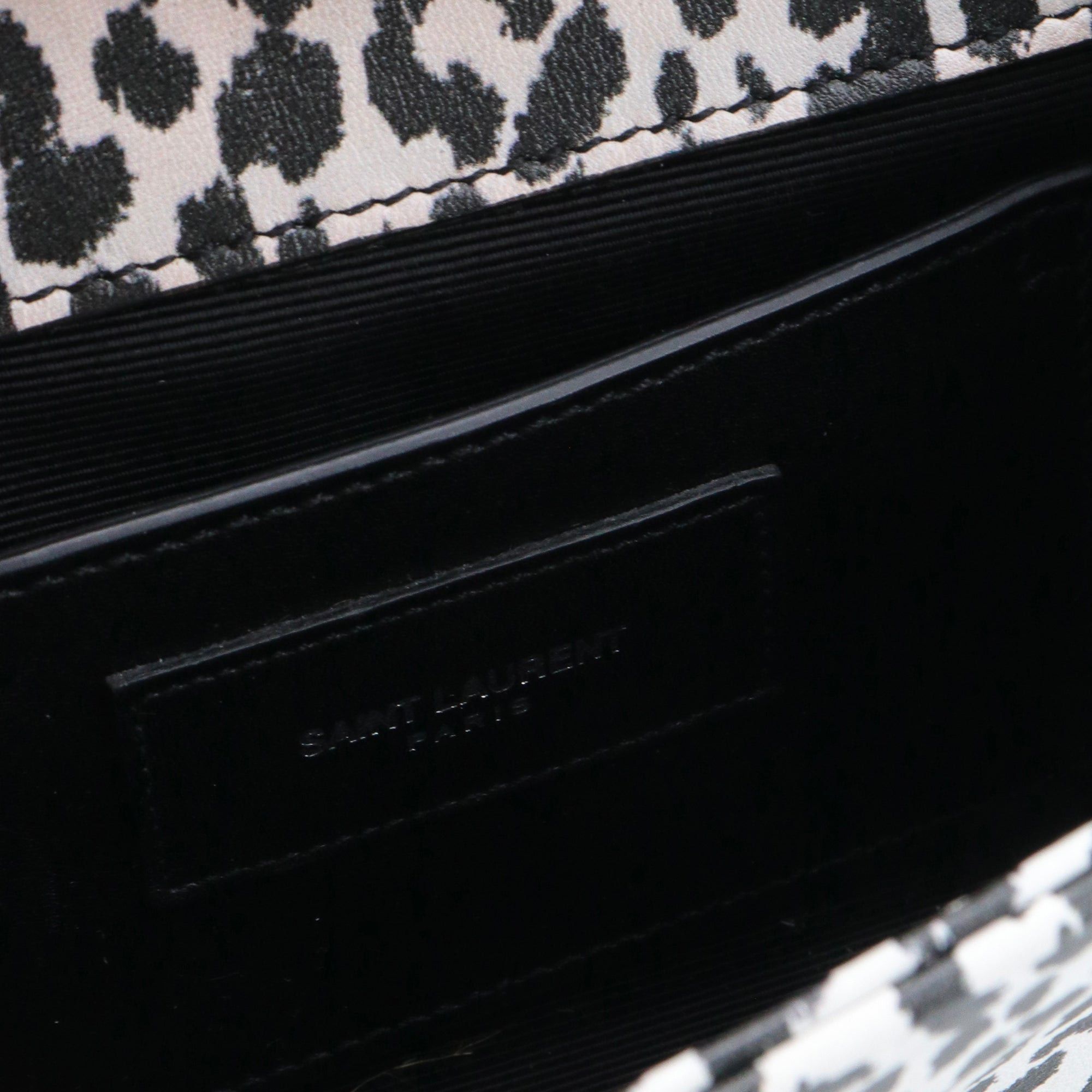 Saint Laurent Paris SAINT LAURENT - Saint Laurent Kate mini shoulder bag in black and white leather Size ONE SIZE - 9 Thumbnail