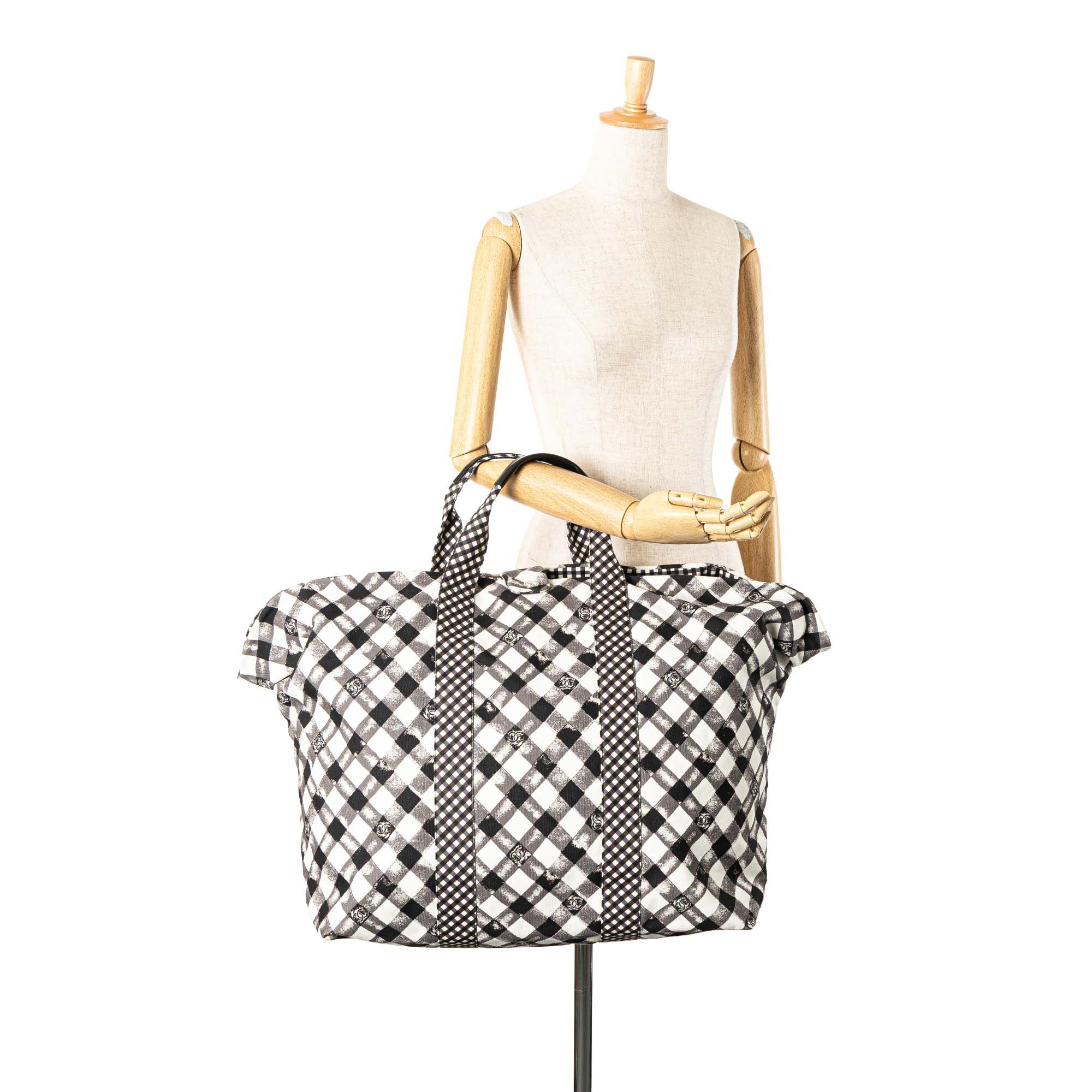 Chanel Chanel Printed Canvas Gingham Weekender Tote Size ONE SIZE - 10 Thumbnail