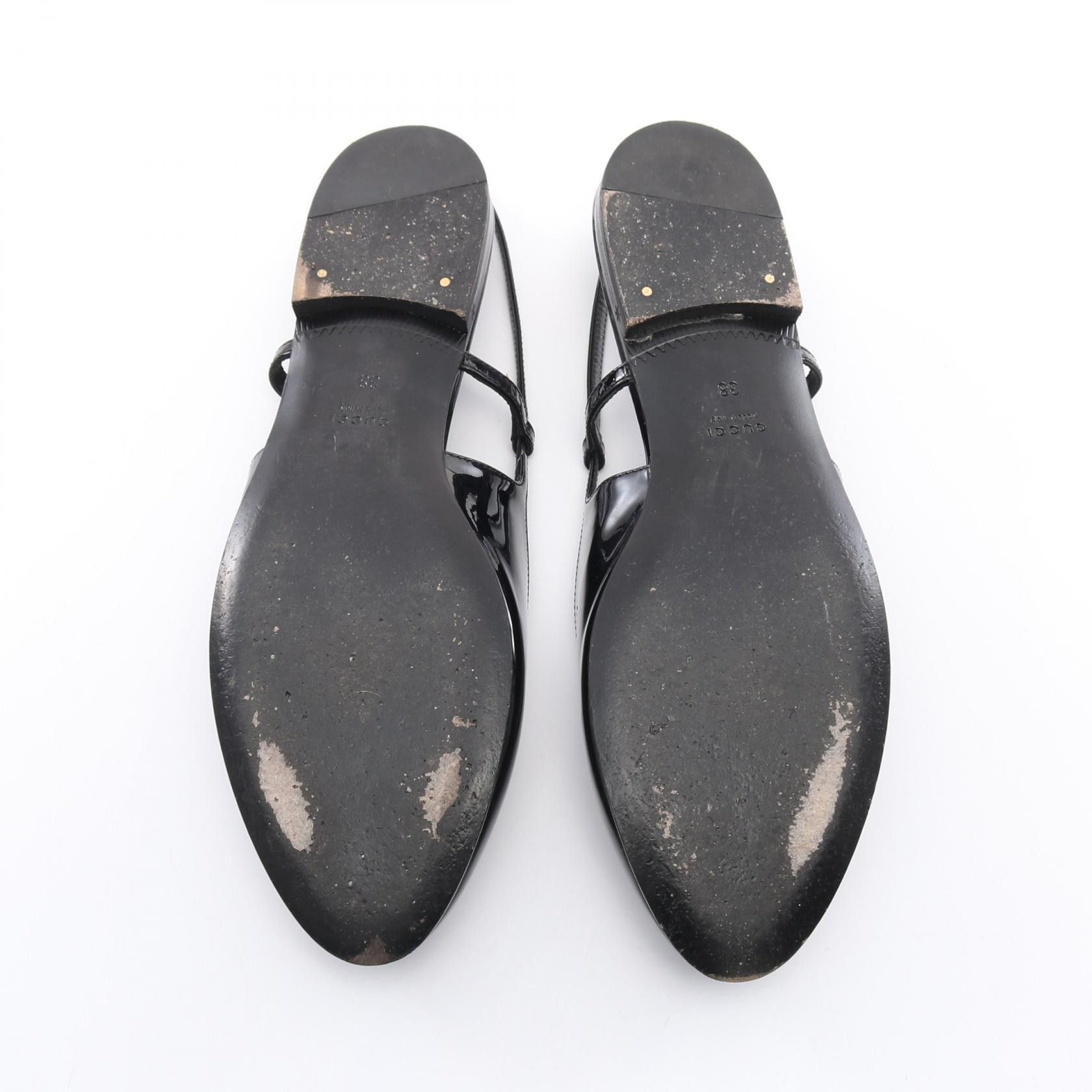 Gucci Gucci Gucci Double G Patent Leather Ballet Shoes Enamel Shoes 762765 Size ONE SIZE - 4 Thumbnail