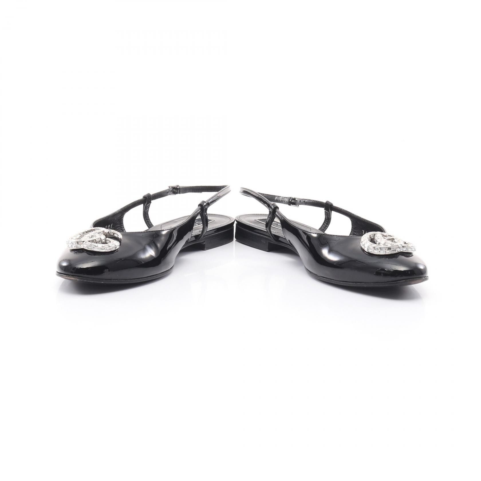 Gucci Gucci Gucci Double G Patent Leather Ballet Shoes Enamel Shoes 762765 Size ONE SIZE - 3 Thumbnail